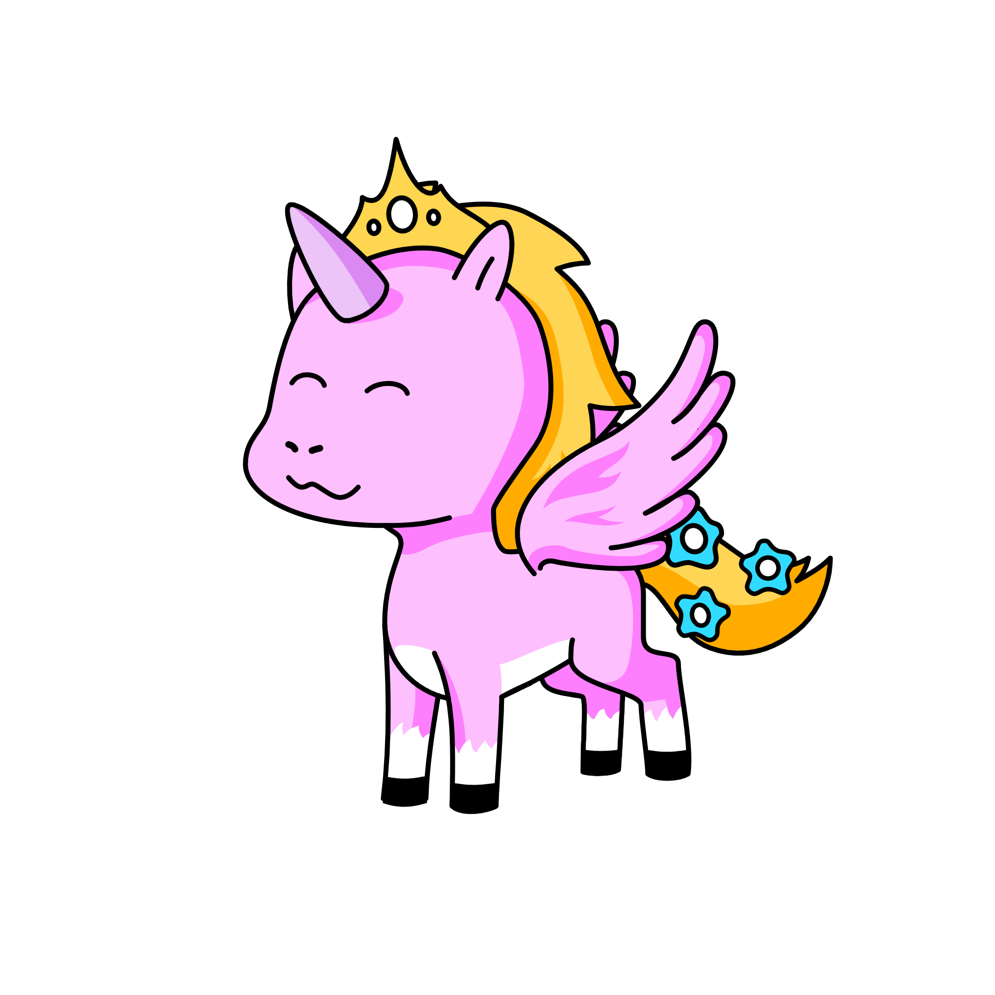 cute, the unicorn