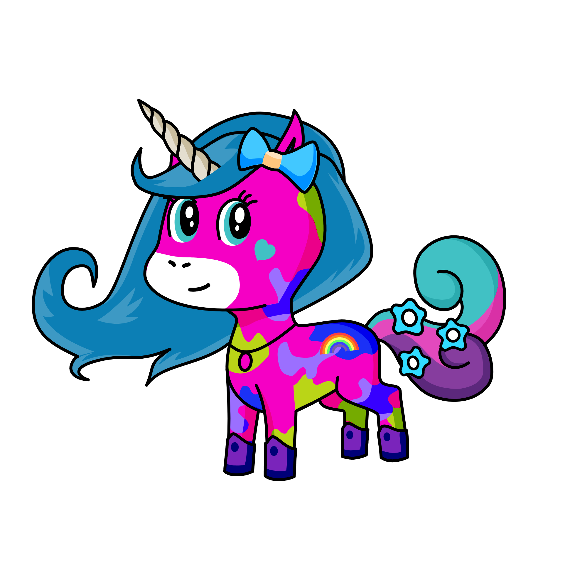cute, the unicorn