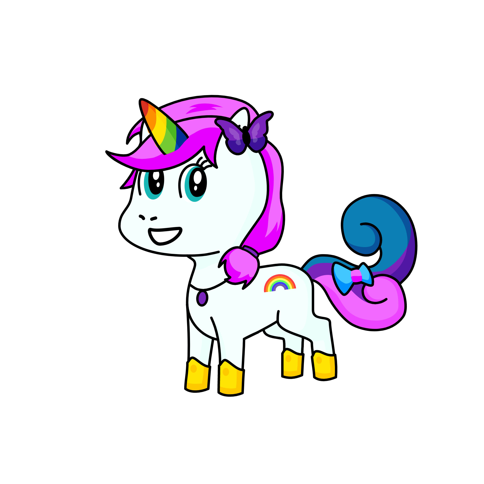 Rainbow , the unicorn
