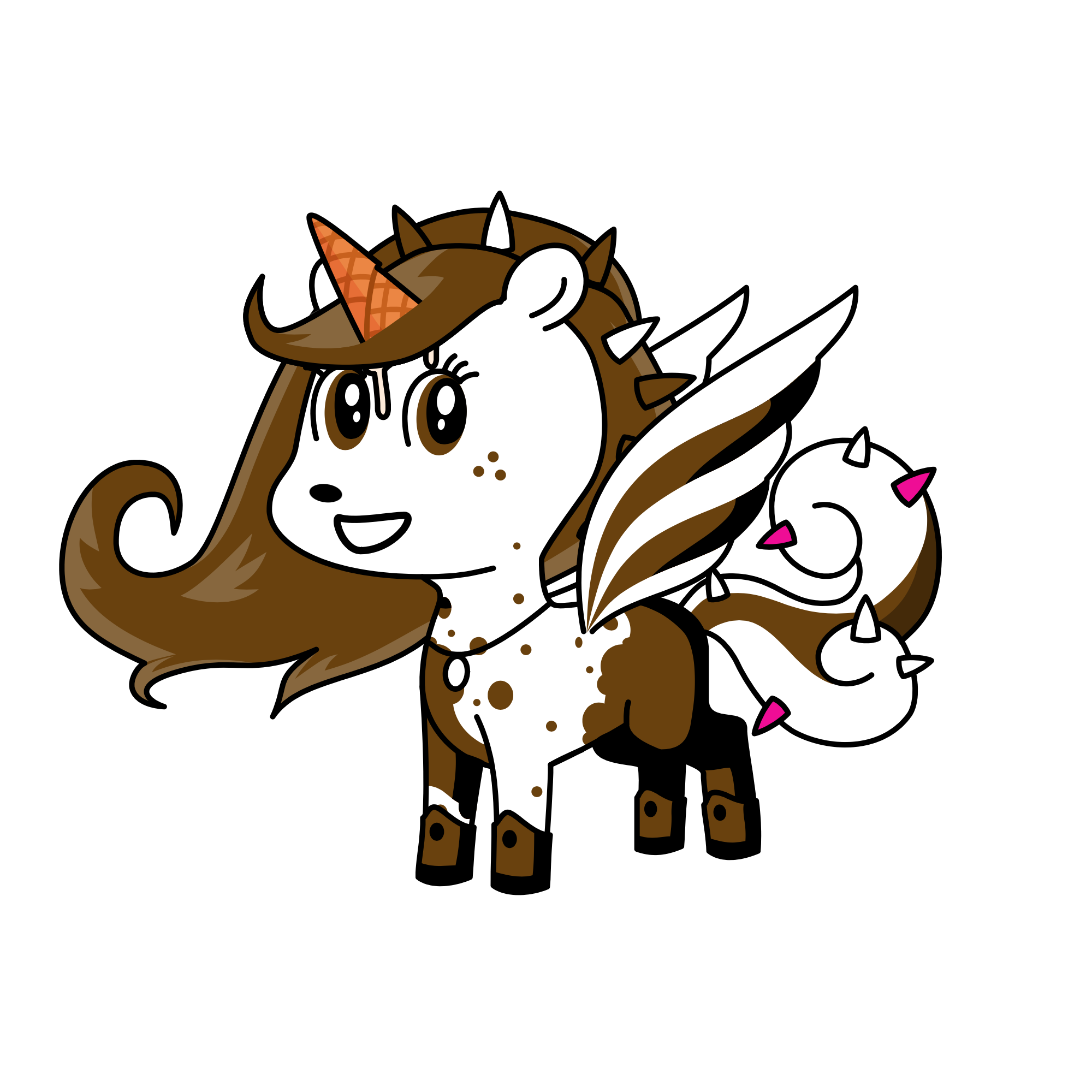 Cookies and cream , the unicorn