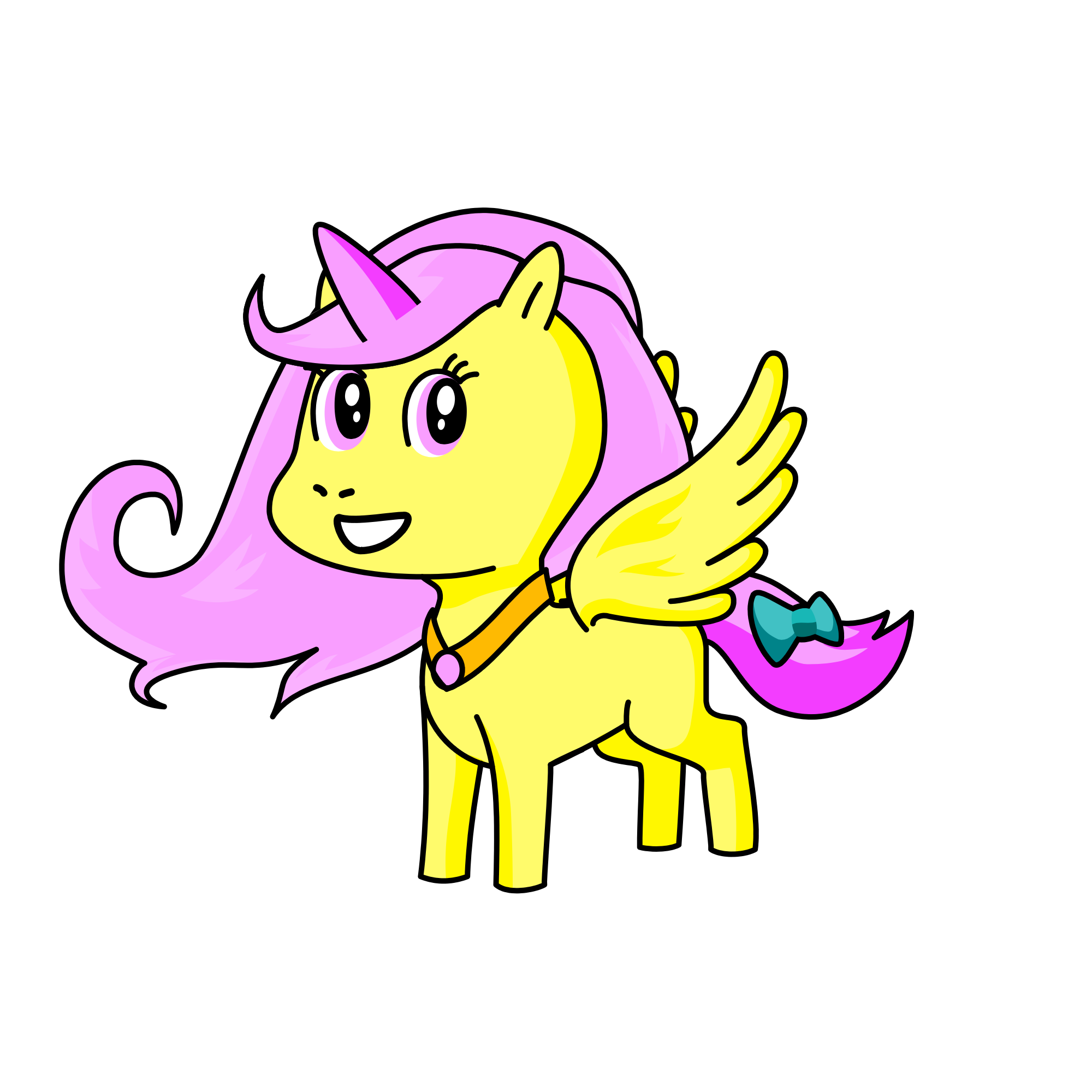 Fluttershy, the unicorn
