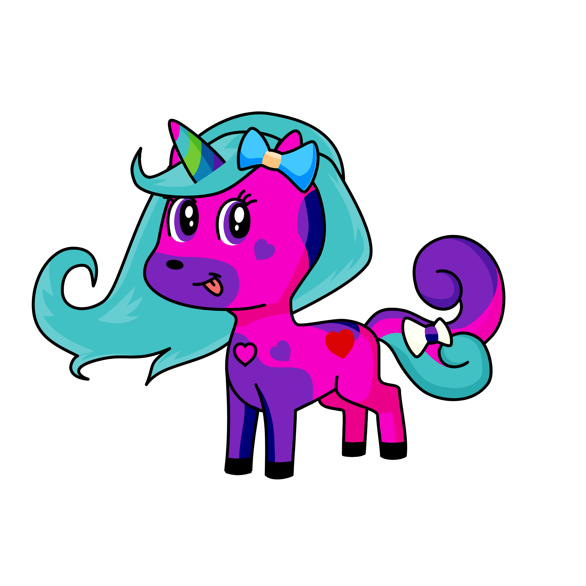 Pinky, the unicorn