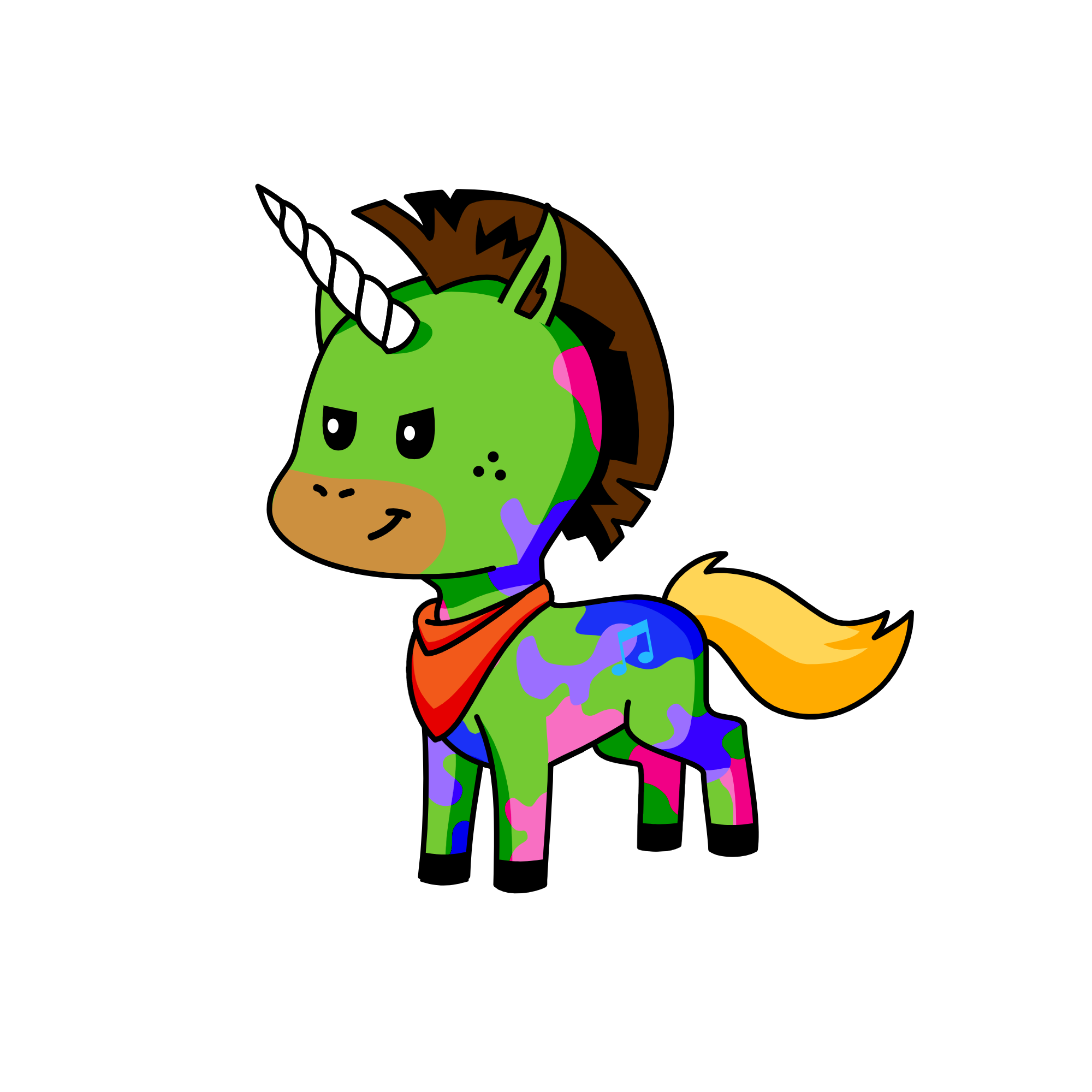 camo, the unicorn