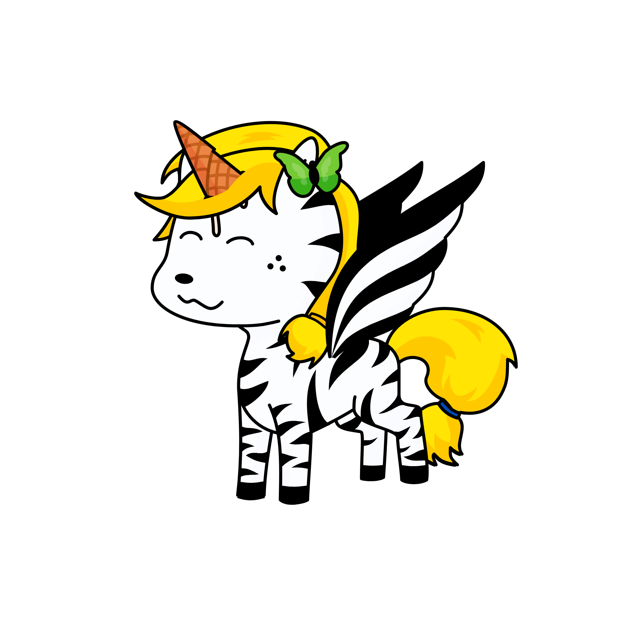 zebra , the unicorn