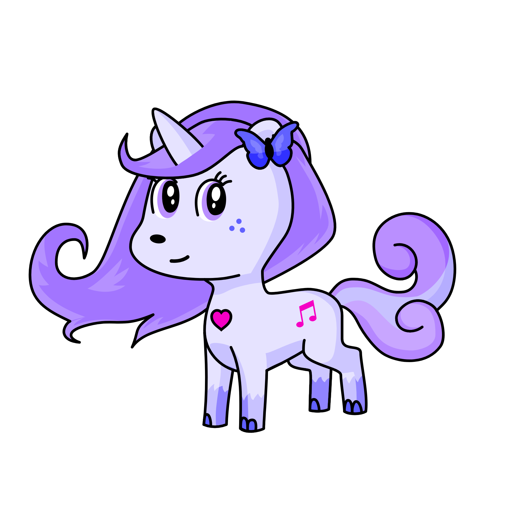 Melody, the unicorn