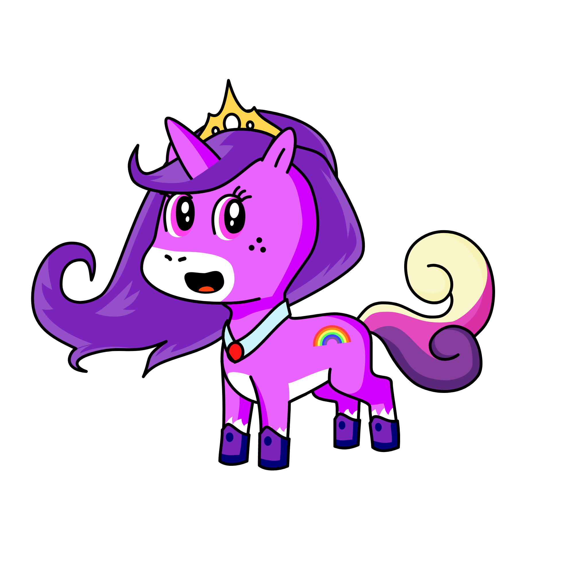 Purple corn, the unicorn