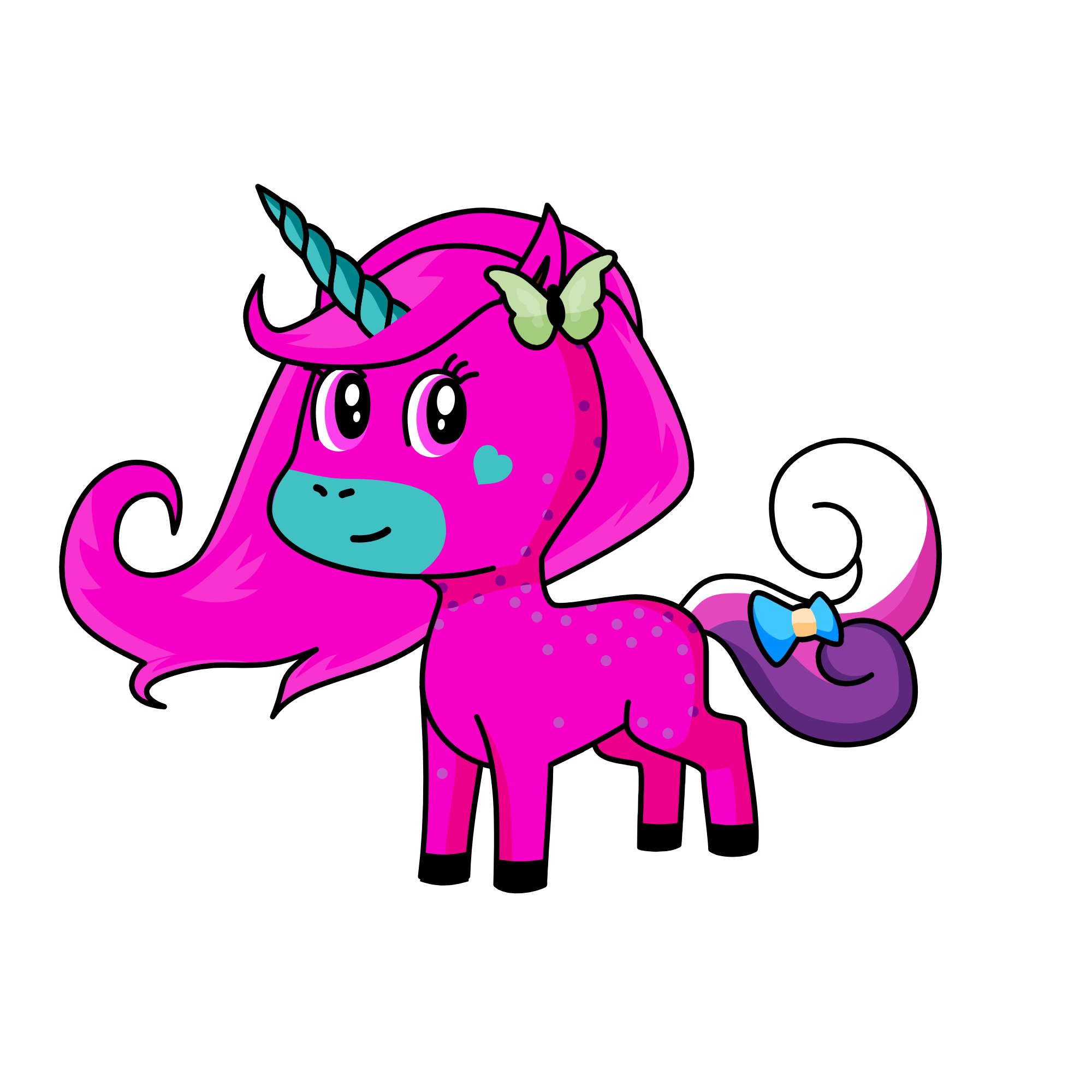 Princess Lara's Unicorn, the unicorn