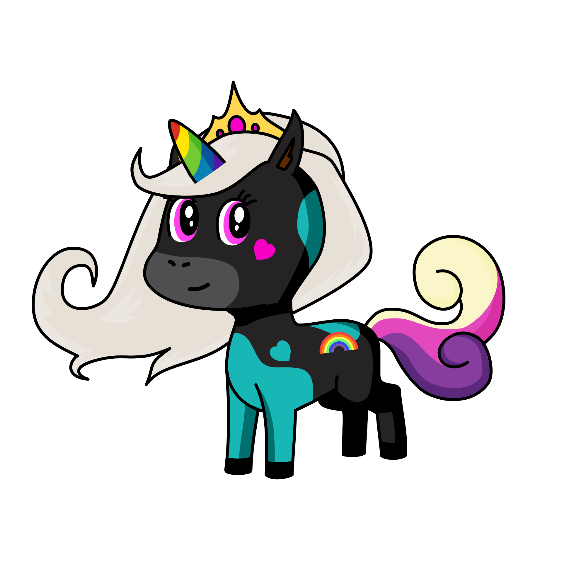 Queen Lesi, the unicorn