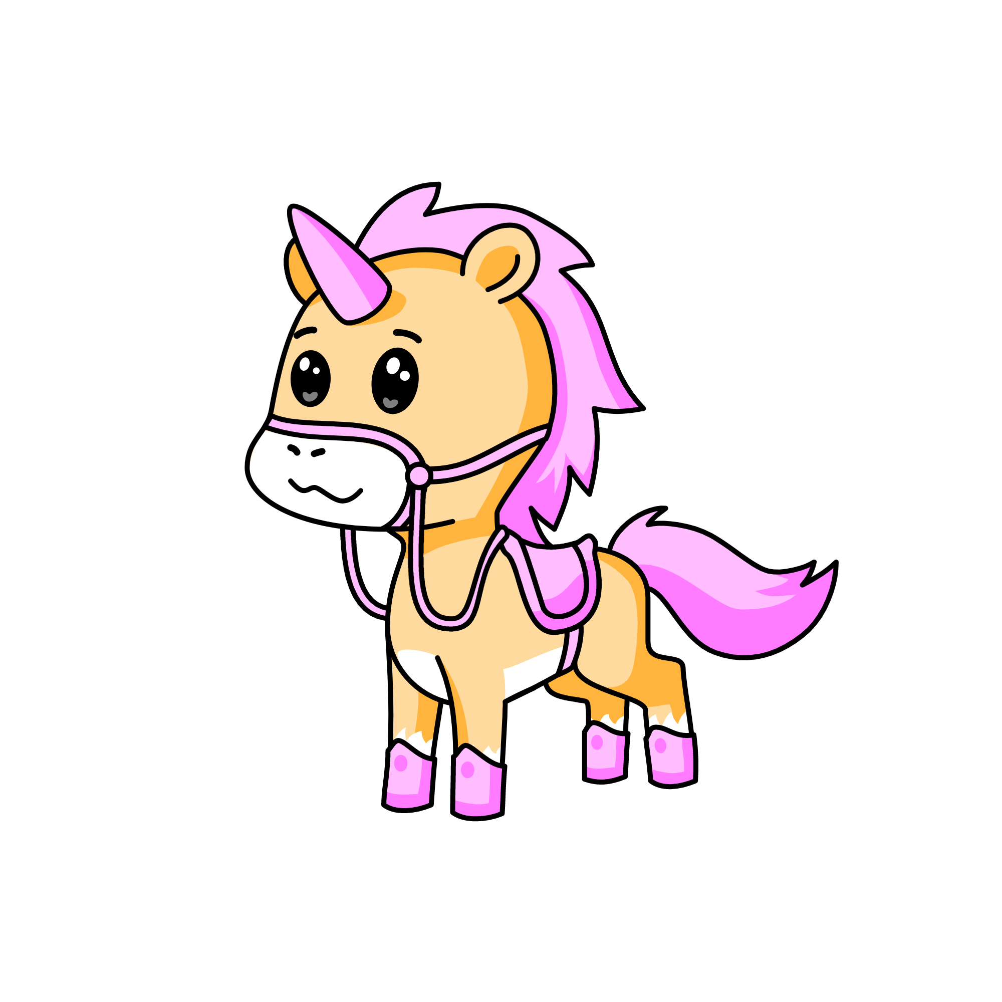 Sunset, the unicorn