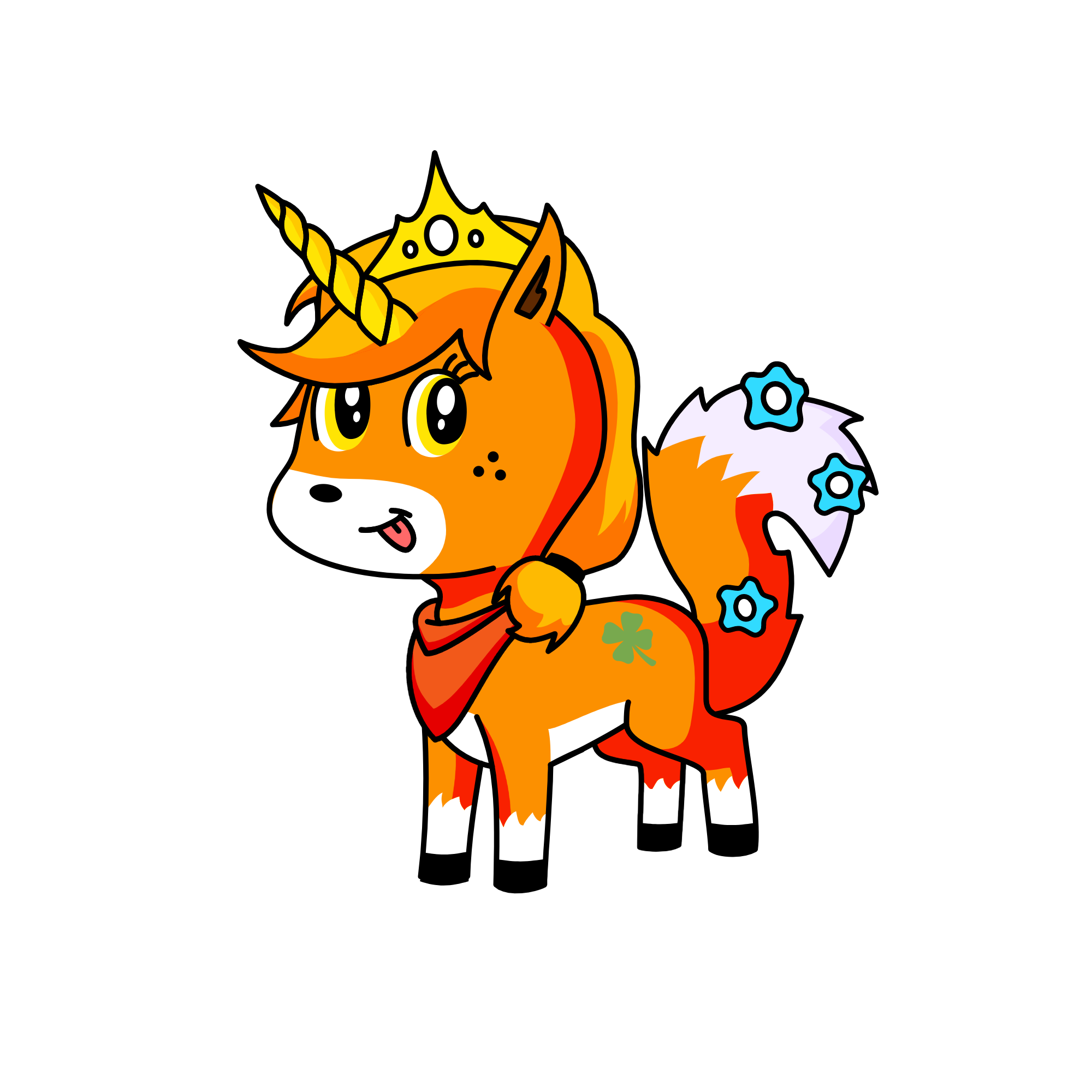 foxywings, the unicorn
