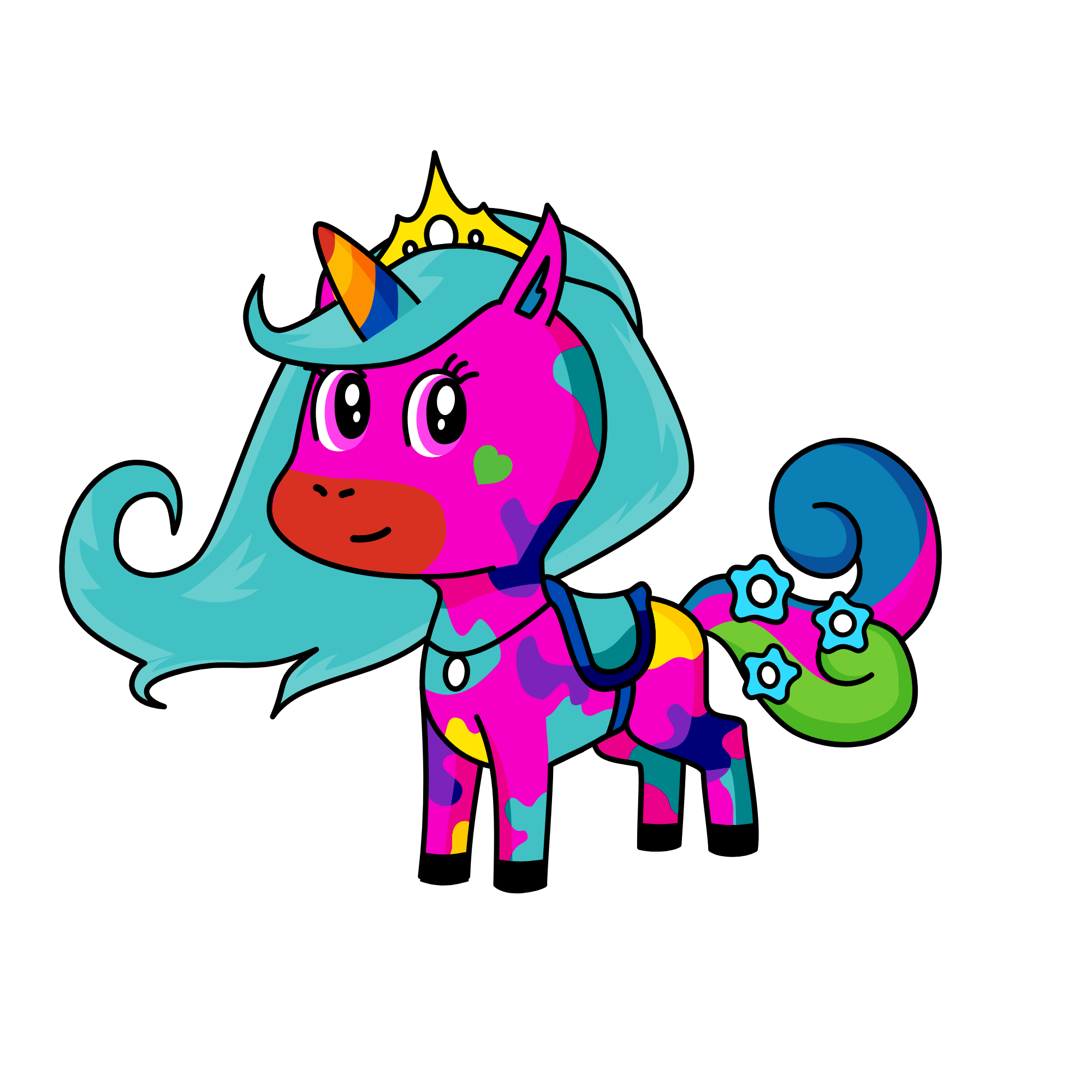 cute, the unicorn