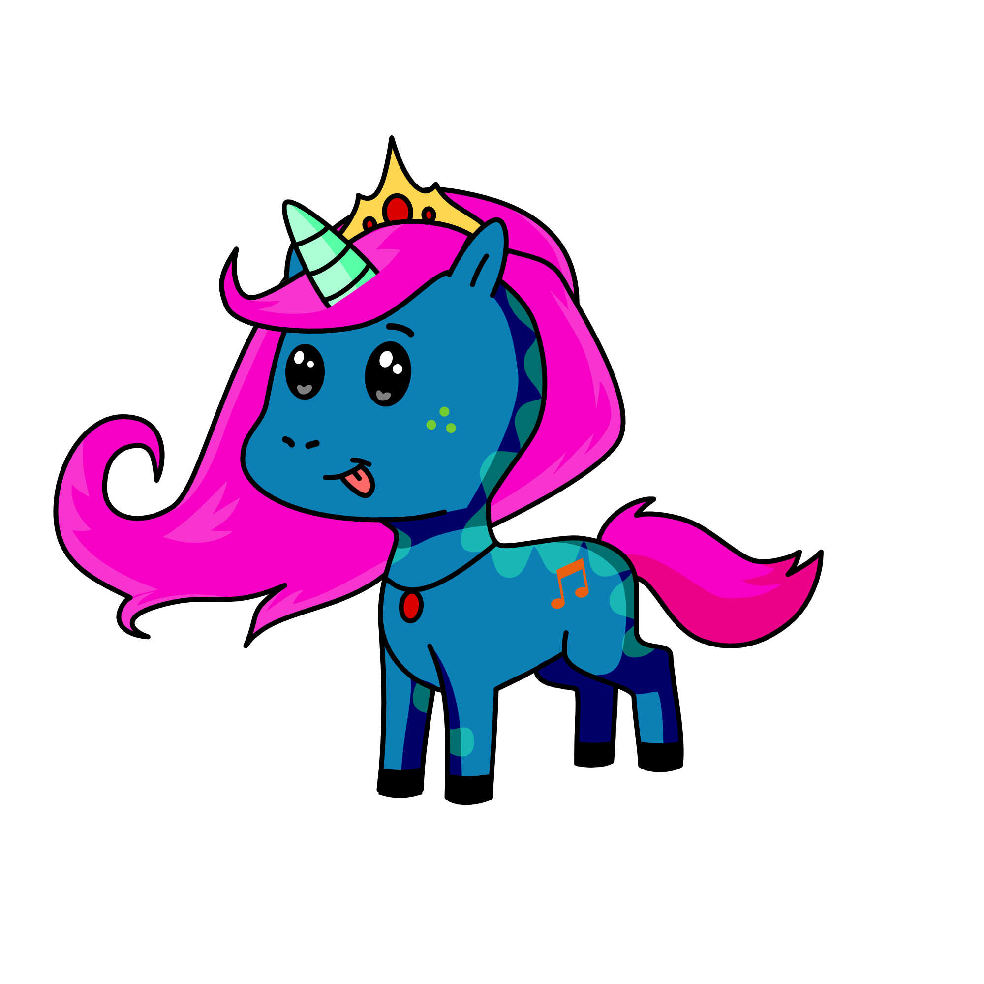 princess foxy, the unicorn