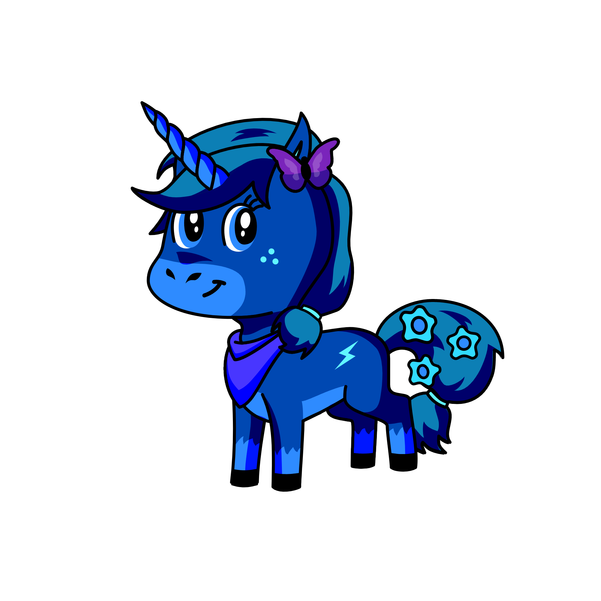Speedy, the unicorn