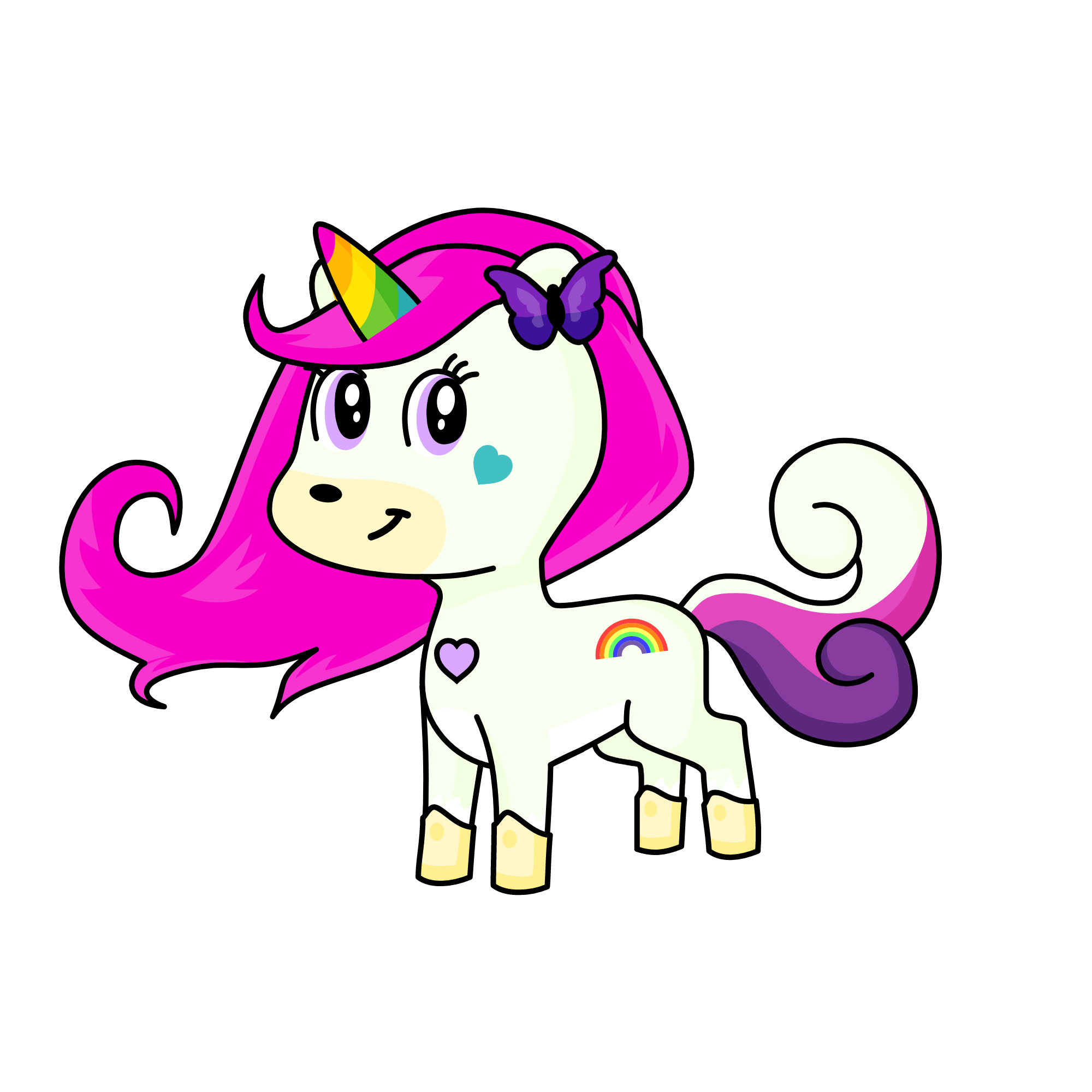 Snow Blossom, the unicorn