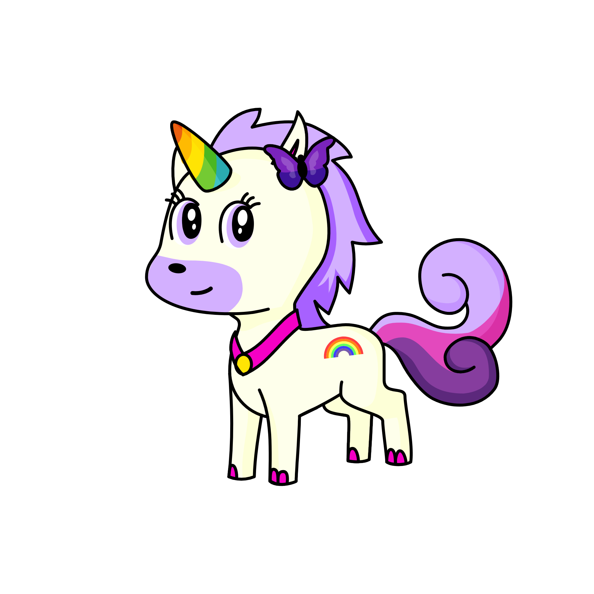 Lavender, the unicorn