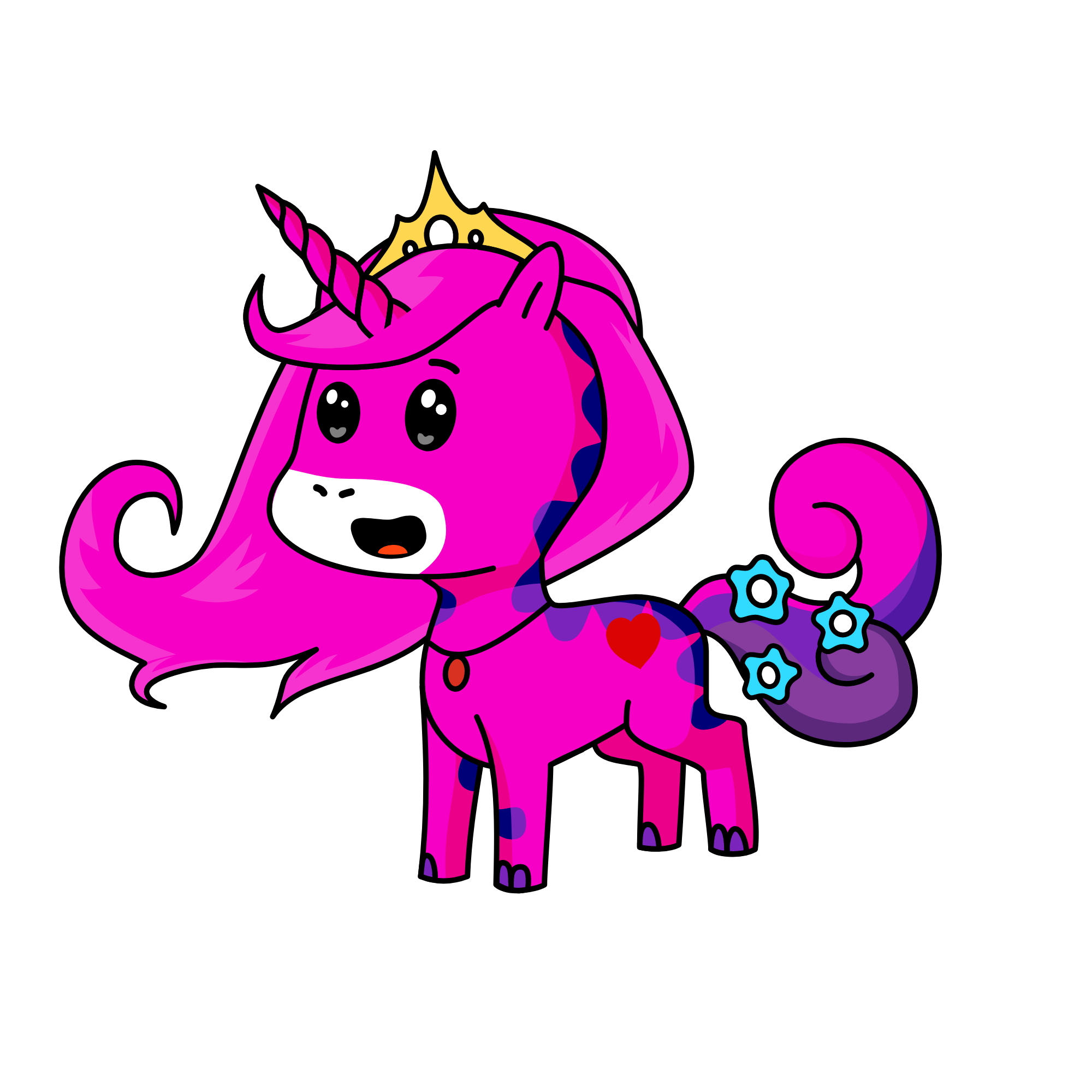 Pinky, the unicorn