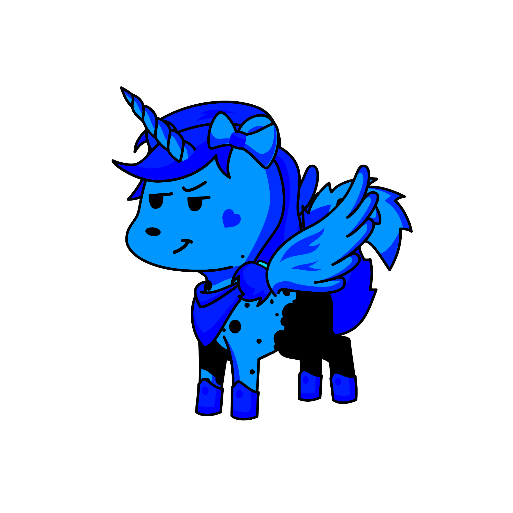 BluAngry, the unicorn