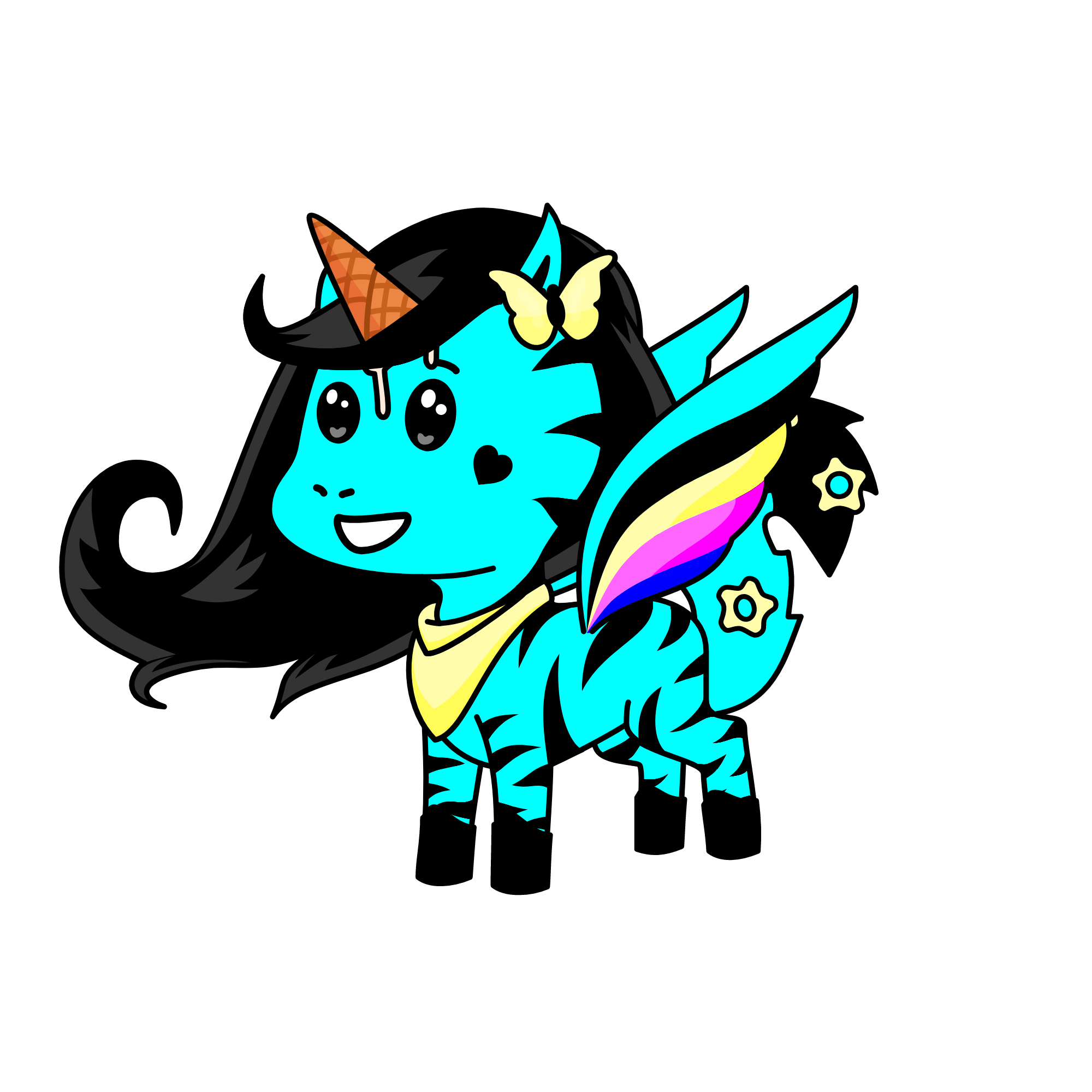 Gingie aka Ginger Thyme, the unicorn