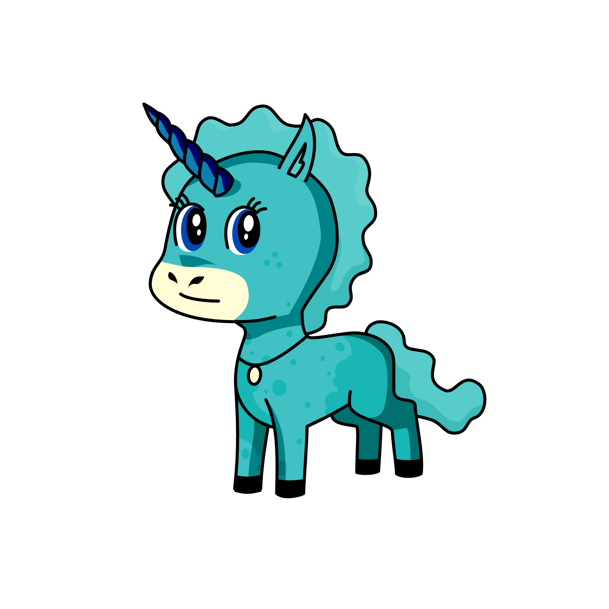 Seafoam, the unicorn