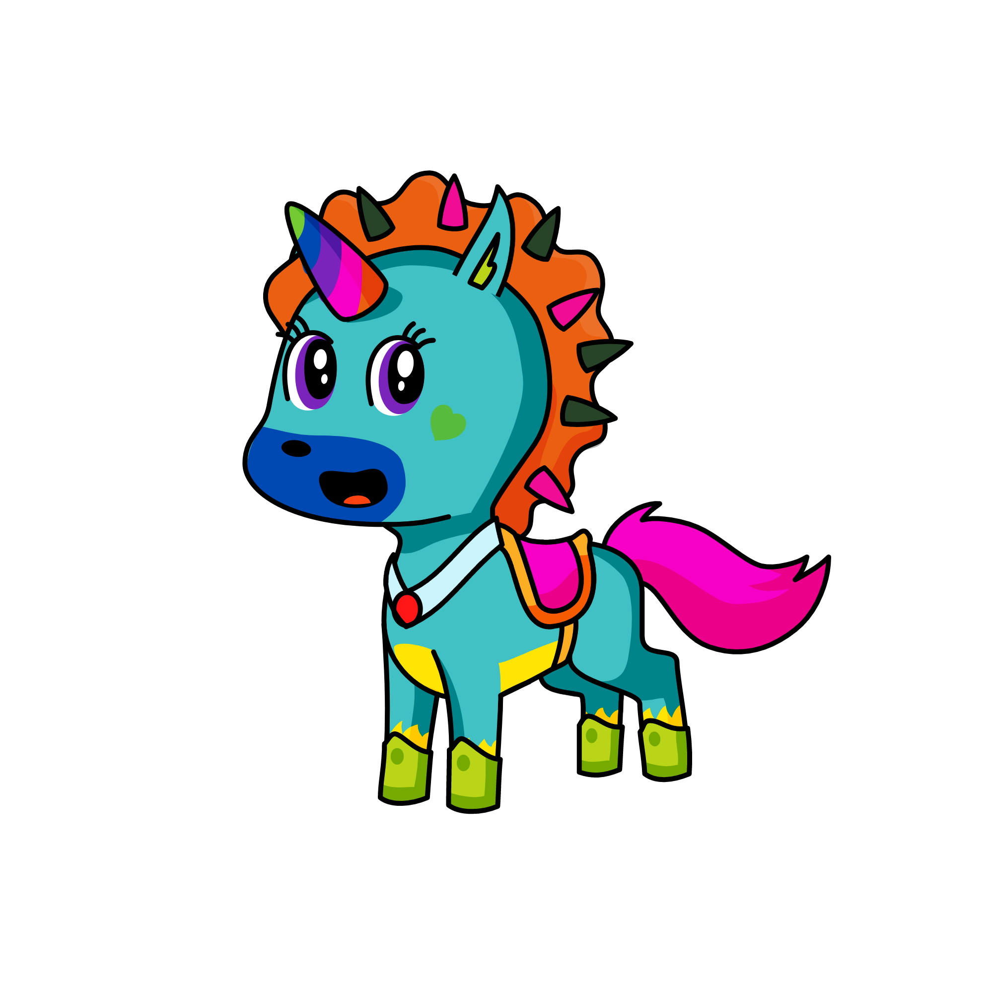 Frizzle, the unicorn