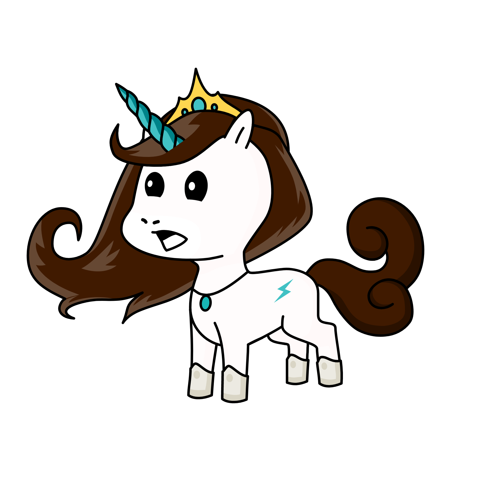 Princess Leia of Alderaan on the planet Hoth, the unicorn