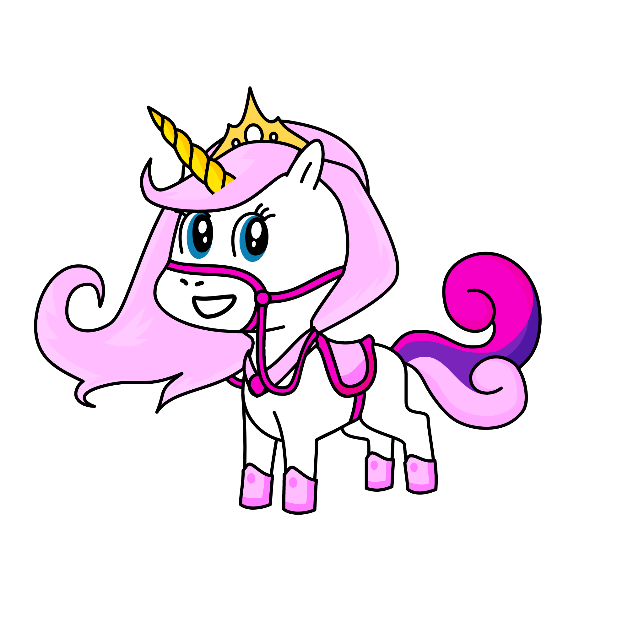 Magenta, the unicorn