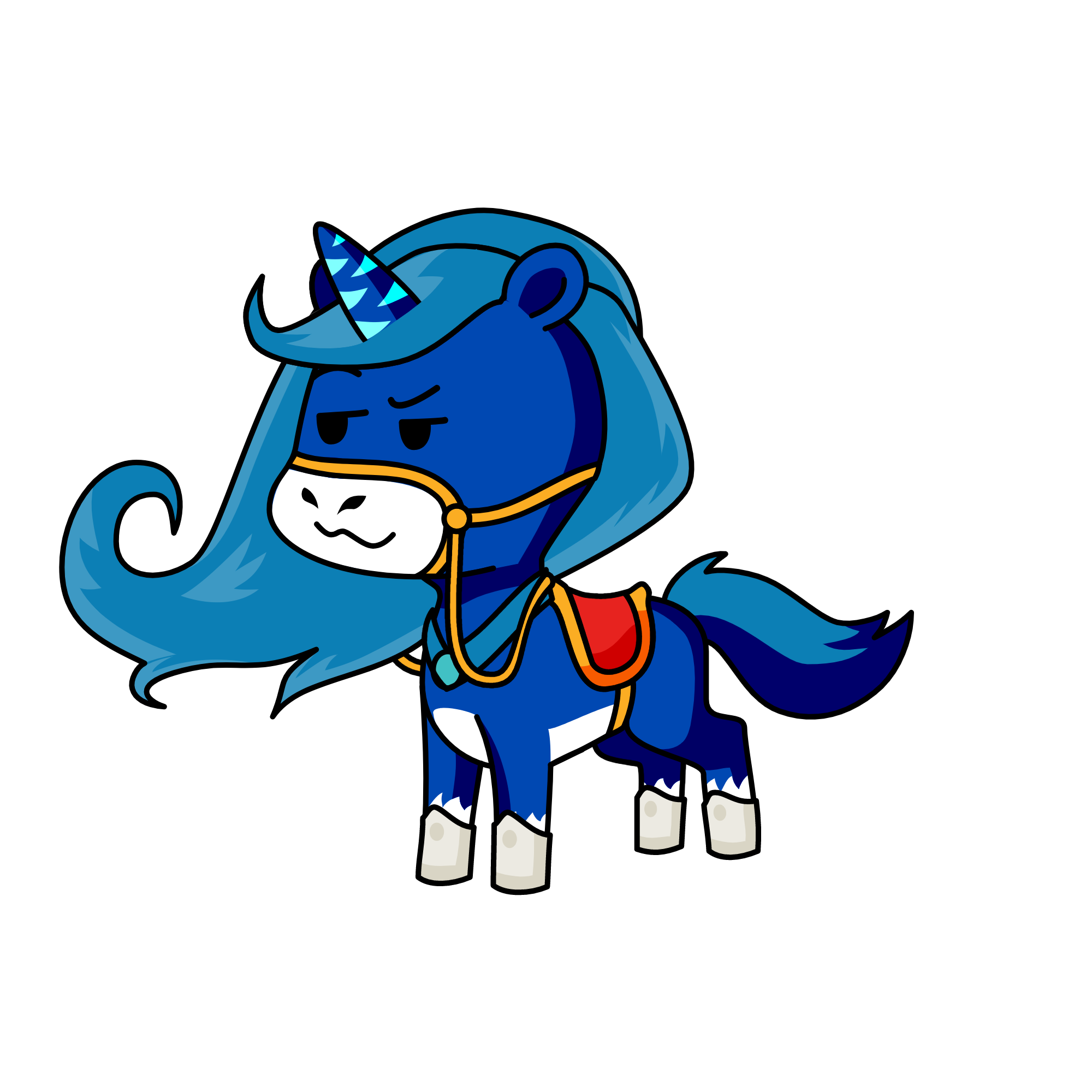 blueberry, the unicorn