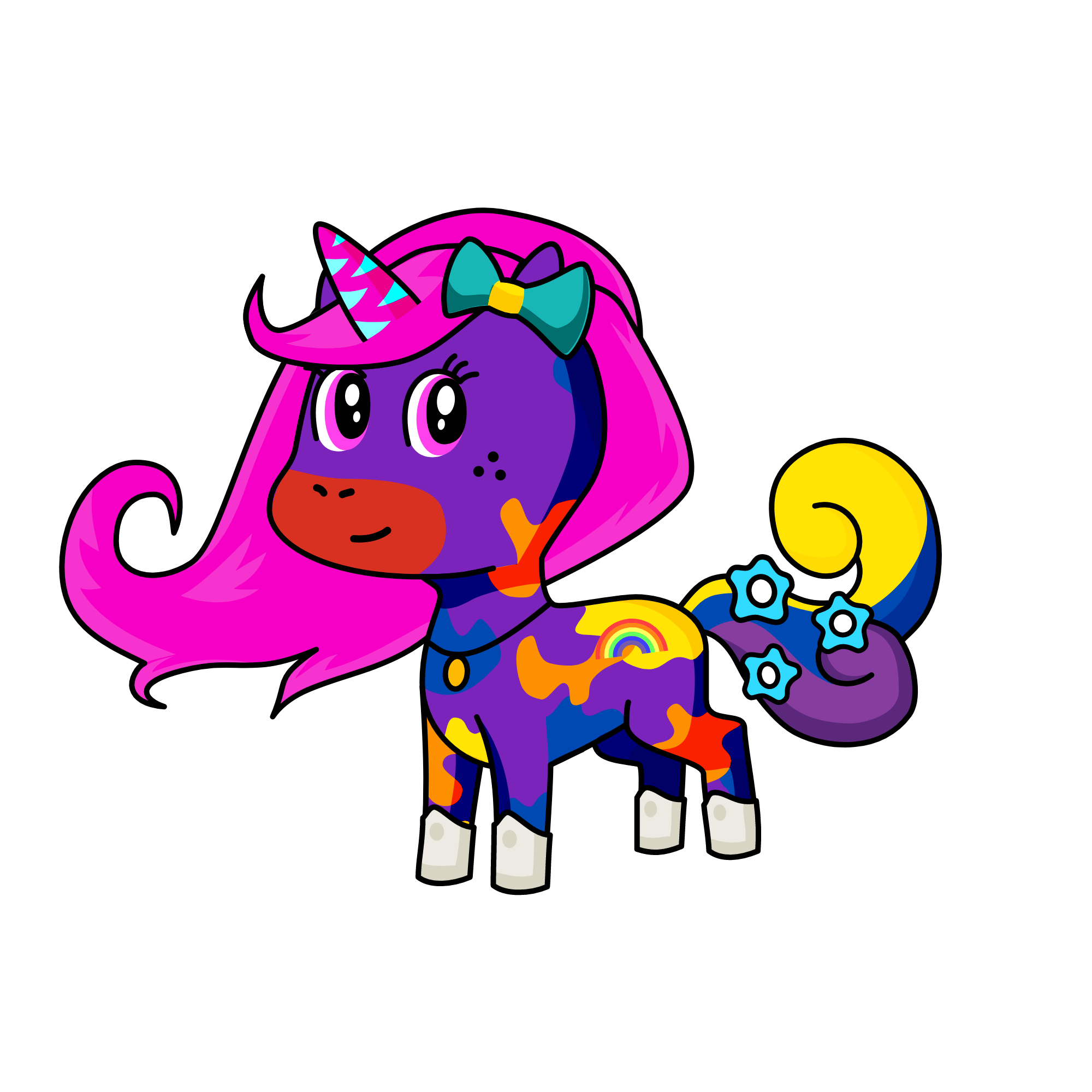 cute, the unicorn