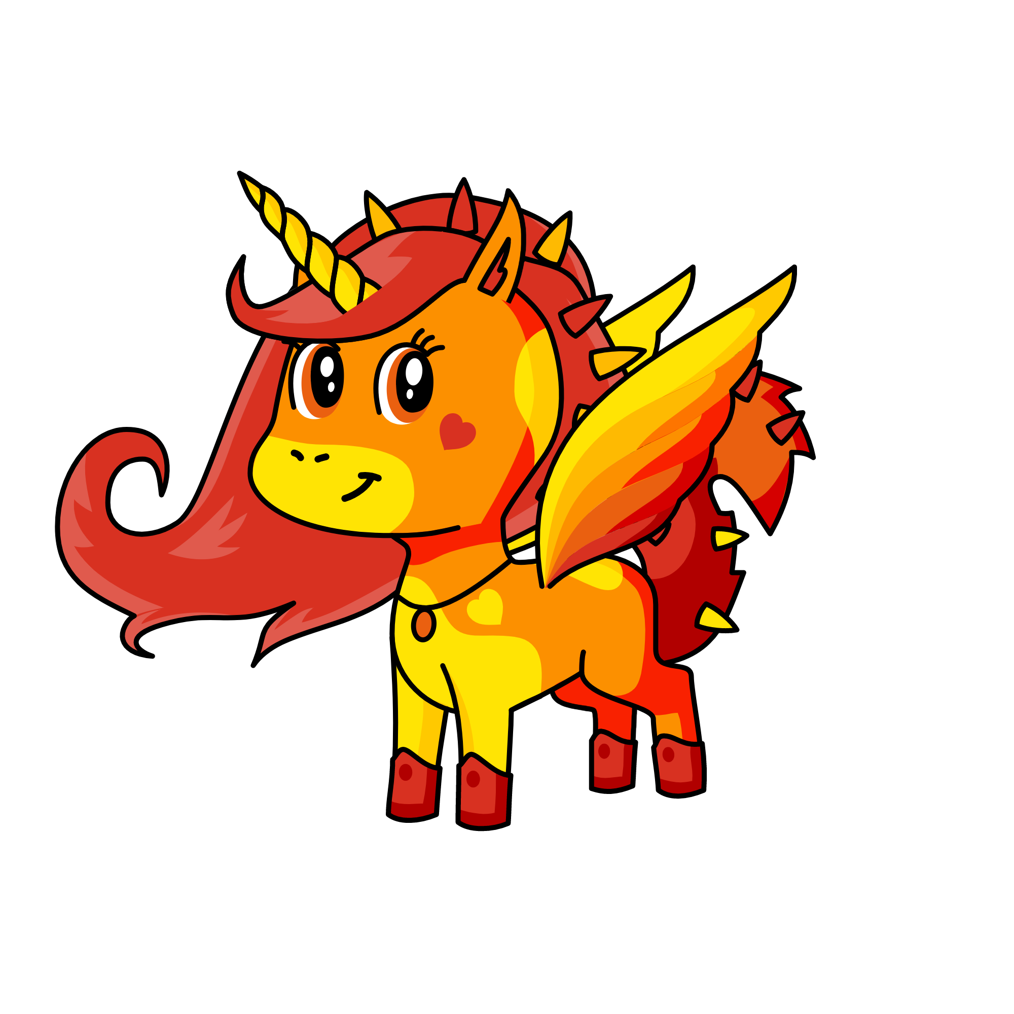 Pricesa de Fogo, the unicorn