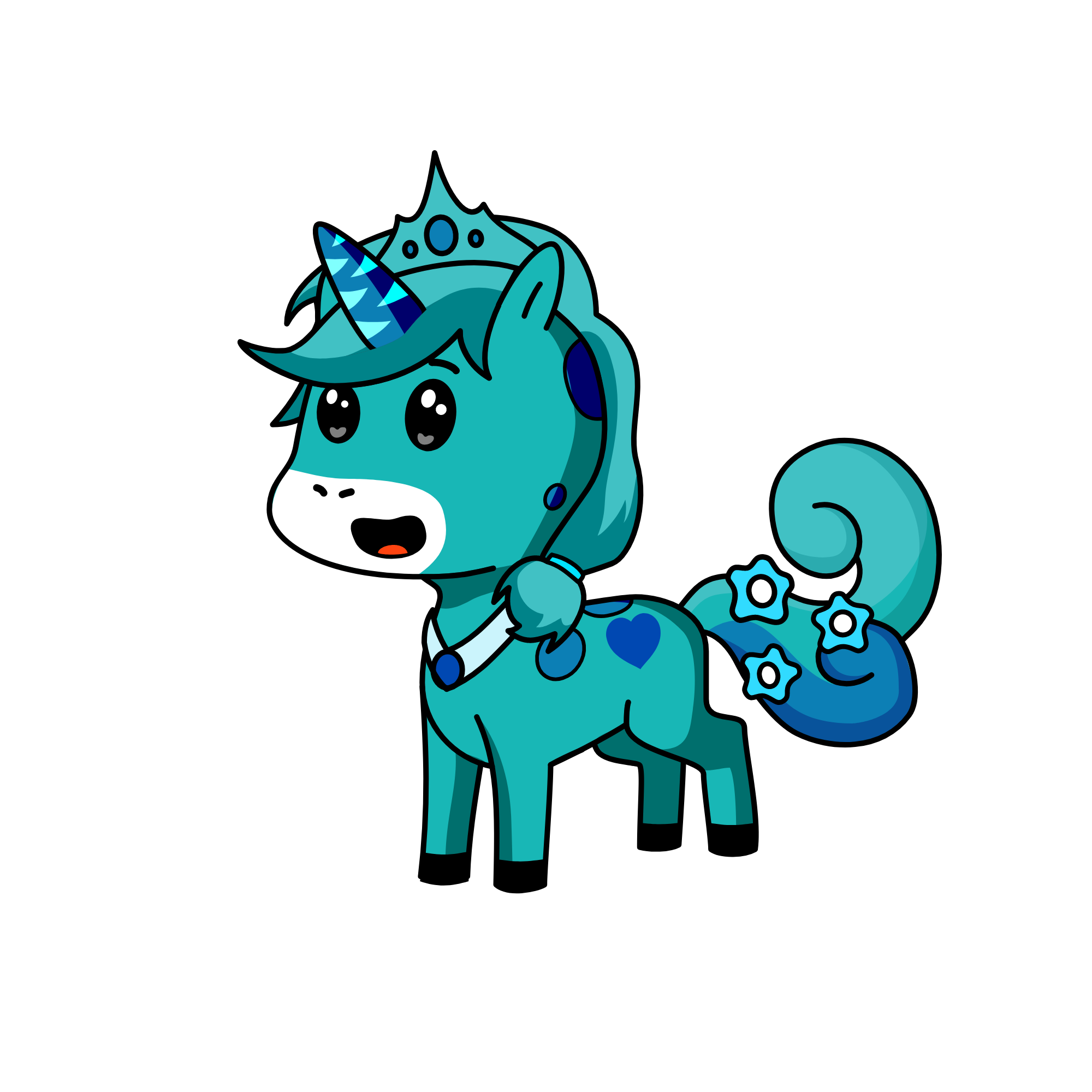 Snow Queen, the unicorn