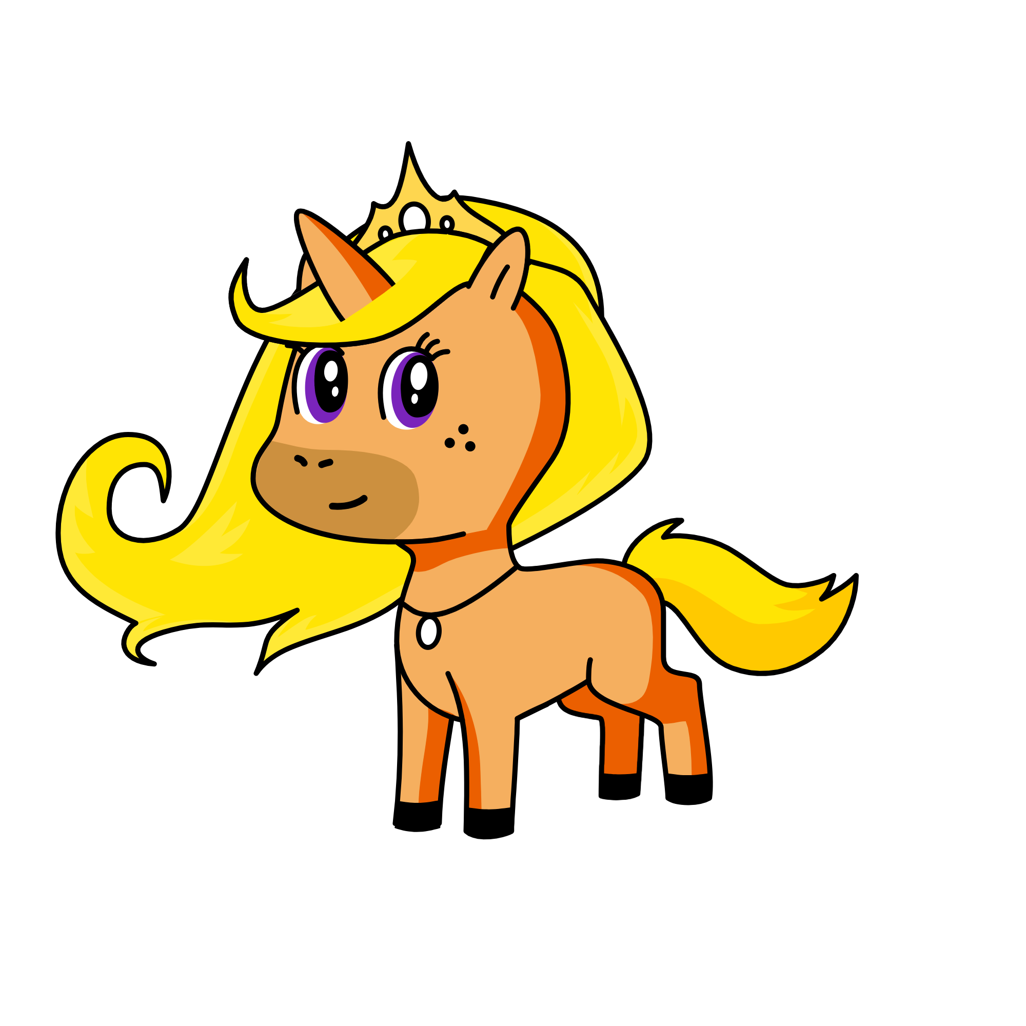 rapunsel, the unicorn
