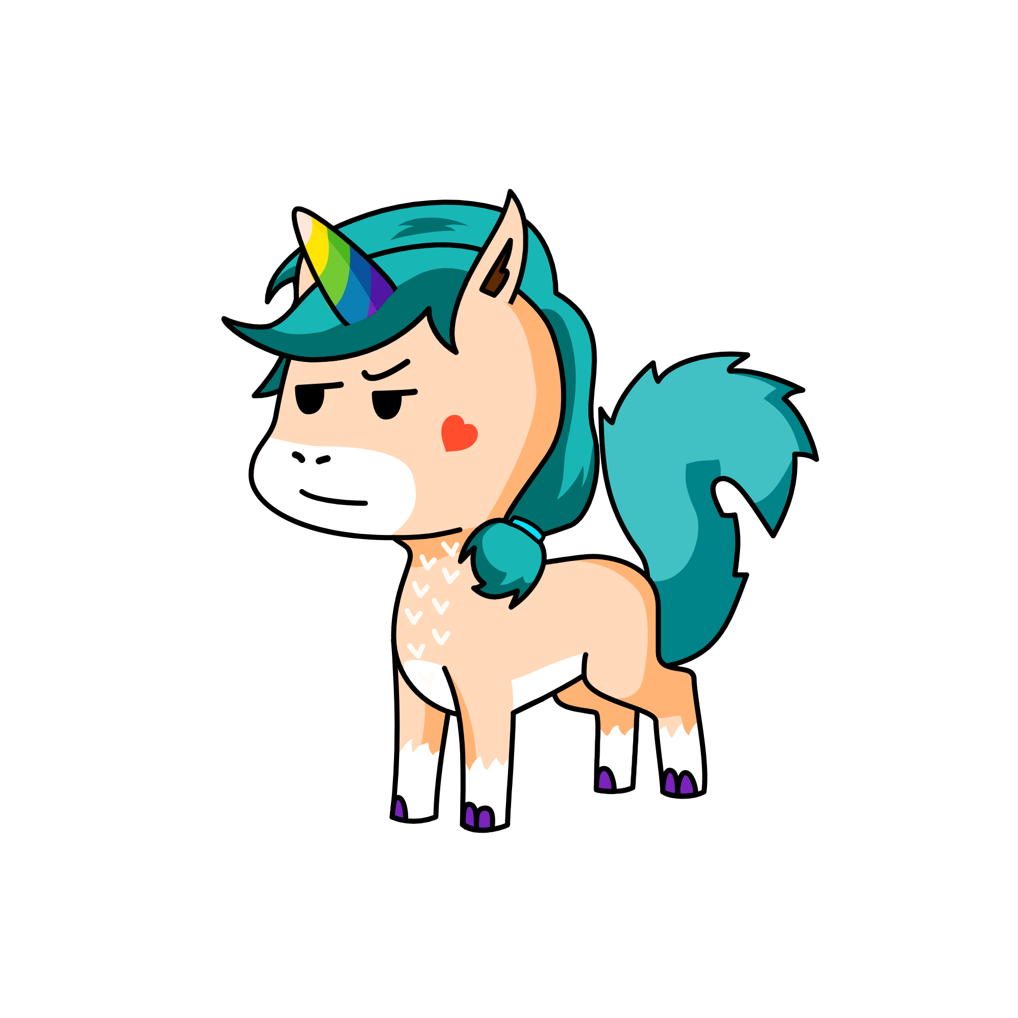 Penta, the unicorn