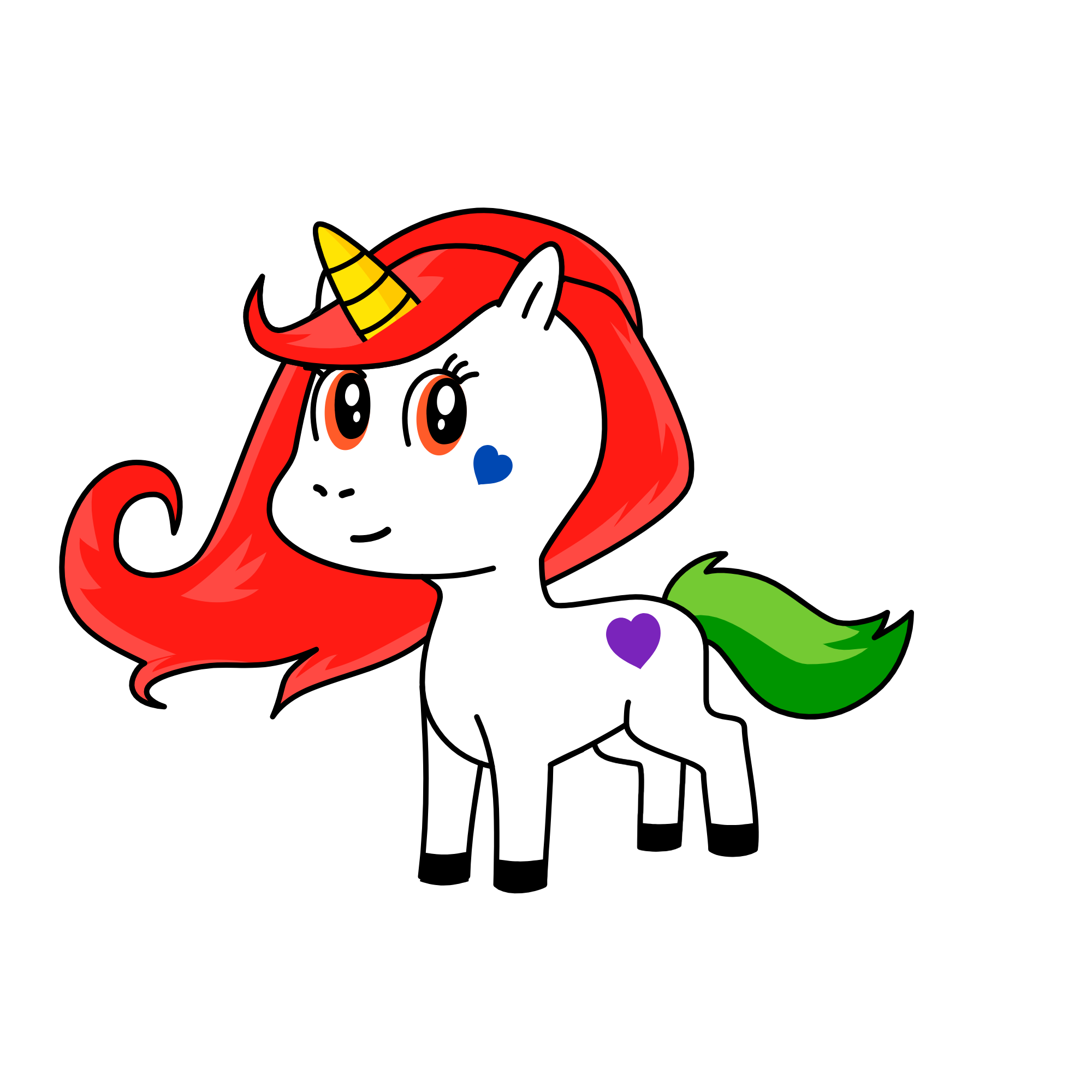 d, the unicorn