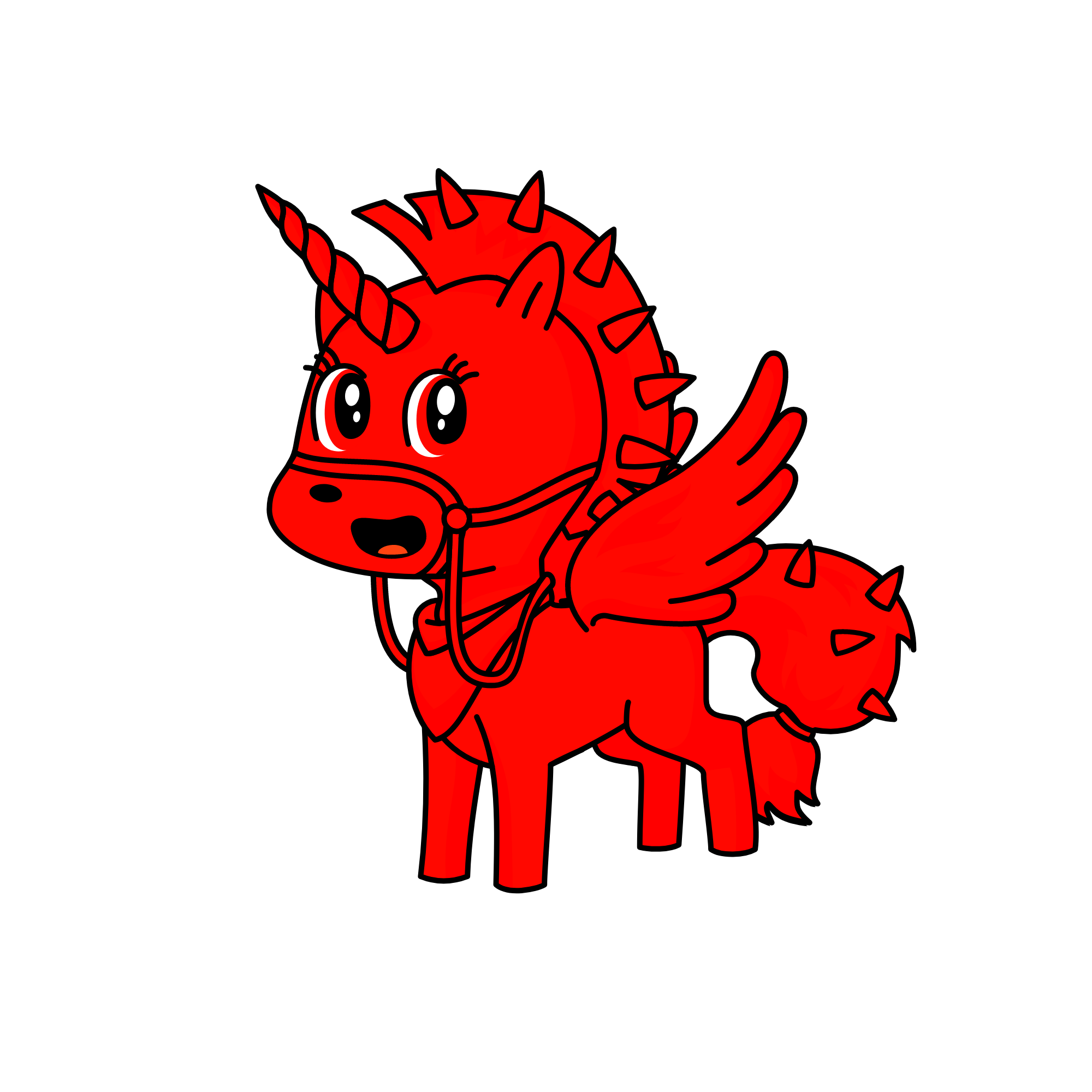 Reddie, the unicorn