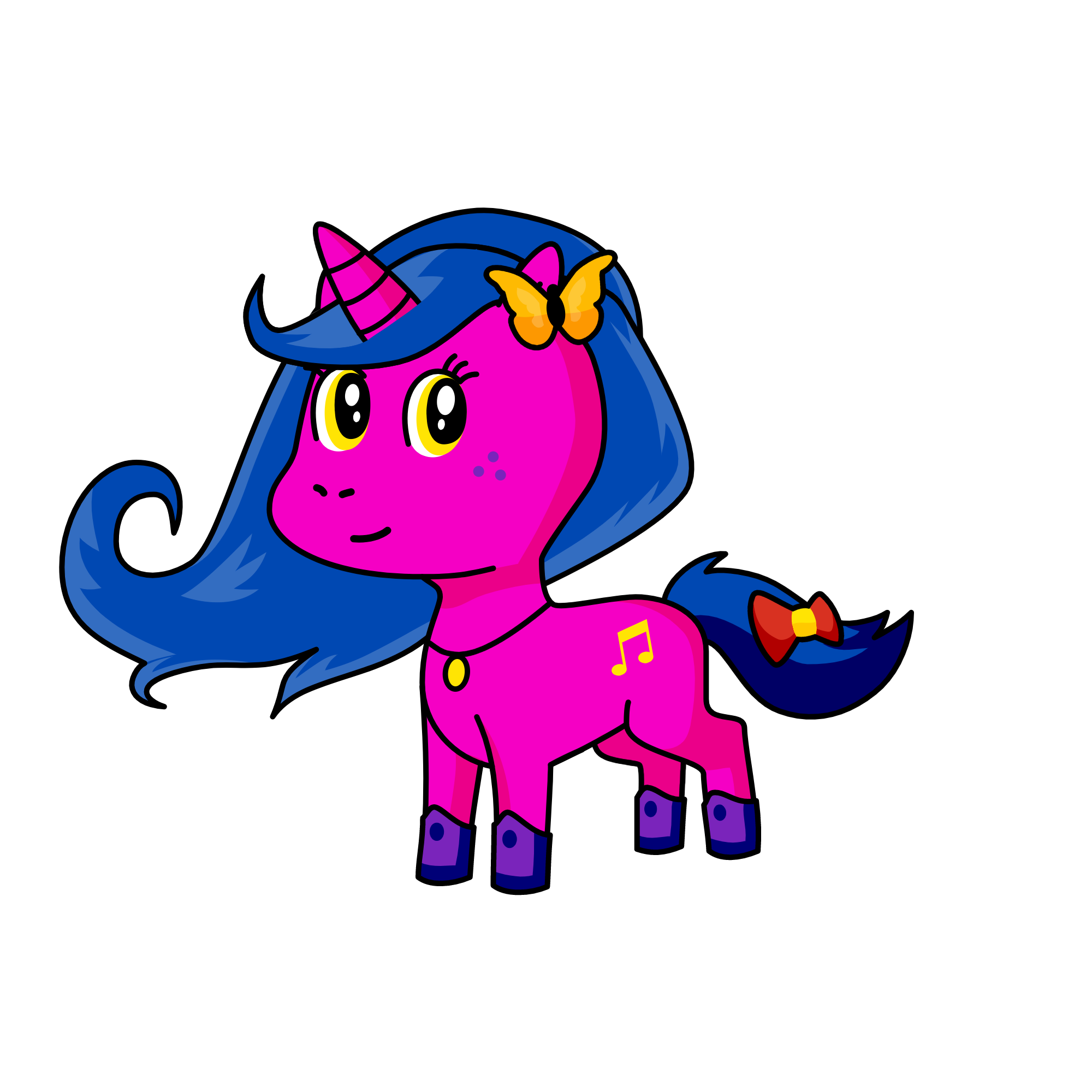 Emerald, the unicorn