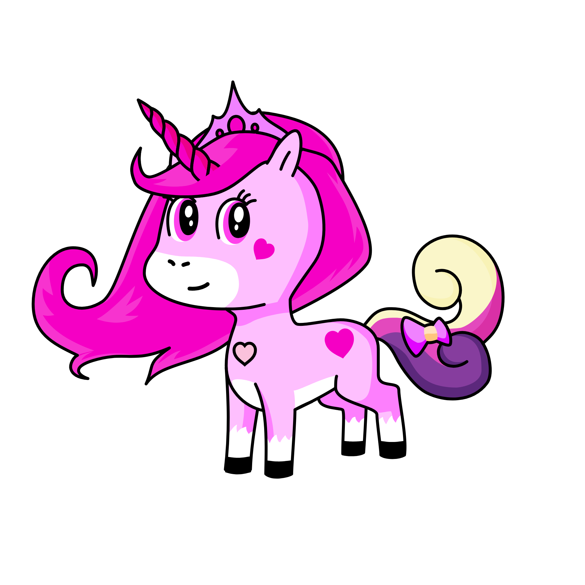 pinky the princess, the unicorn