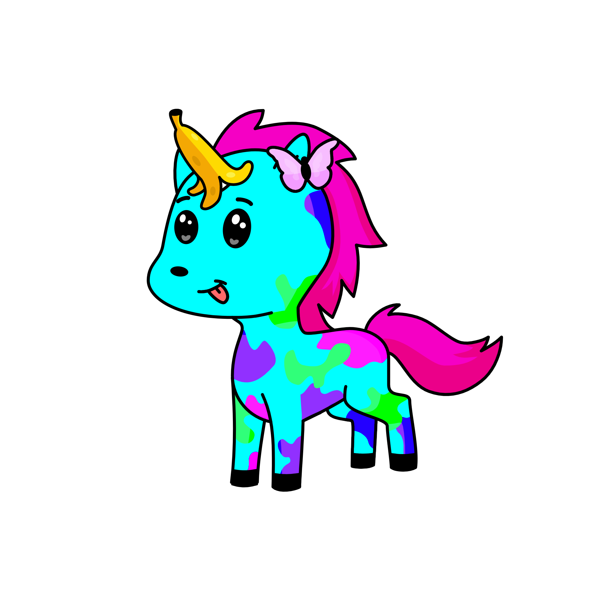 bubbles, the unicorn