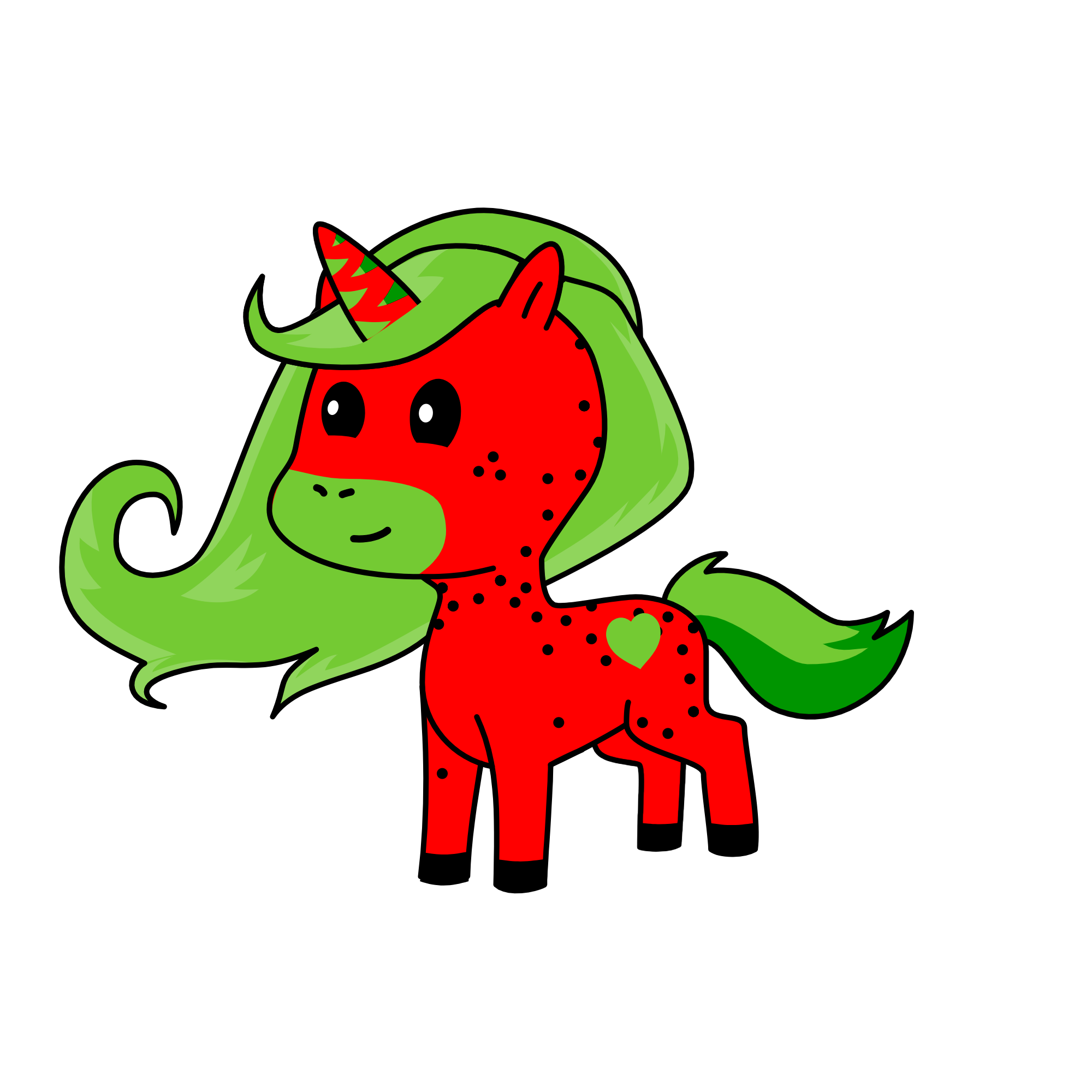 strawberry, the unicorn