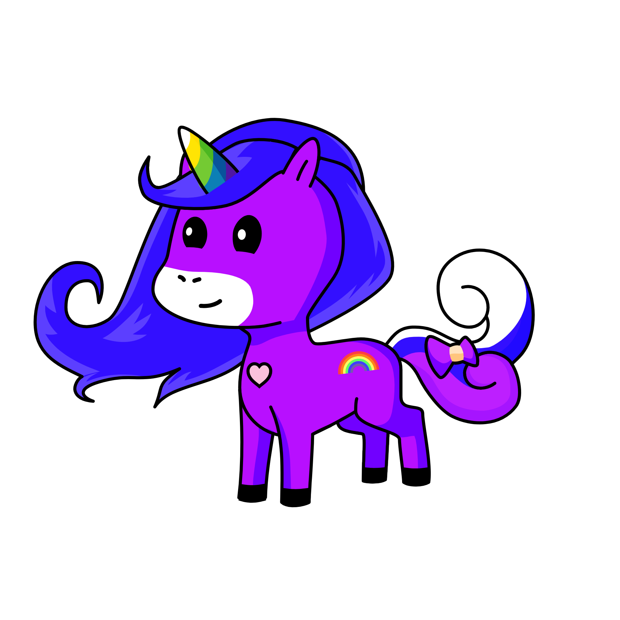 Rainbow , the unicorn