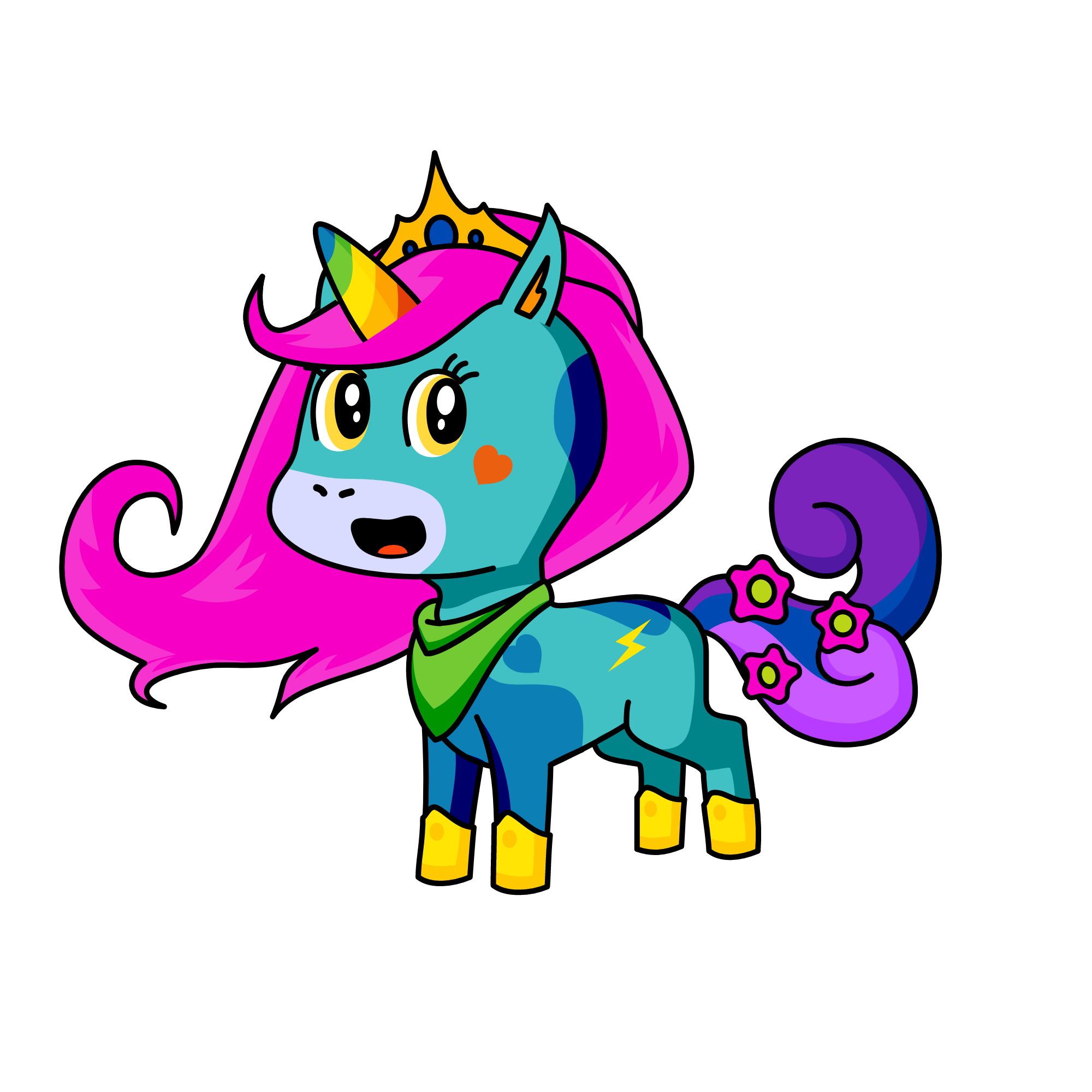 Tiky, the unicorn