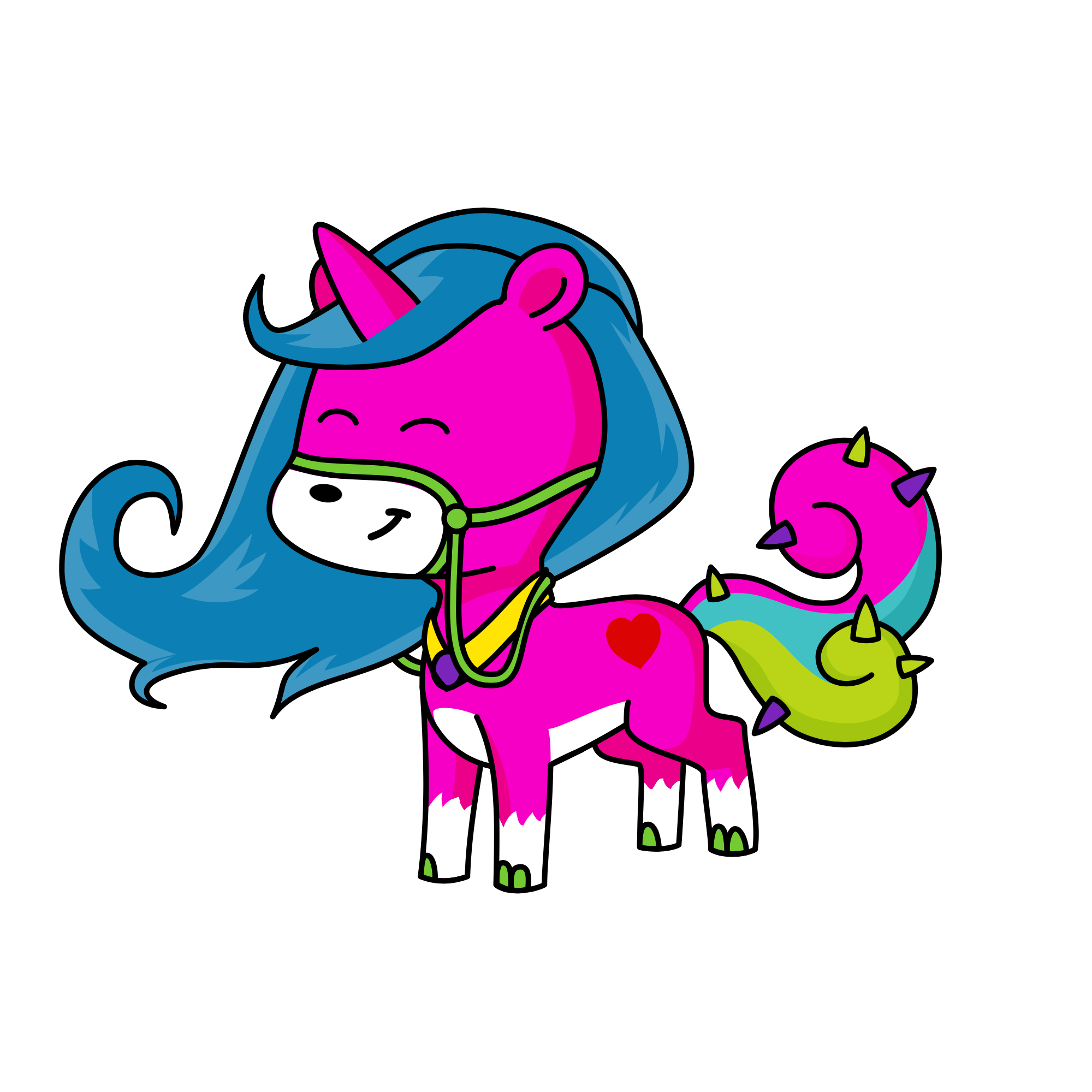 Princess Rainbowcorn, the unicorn