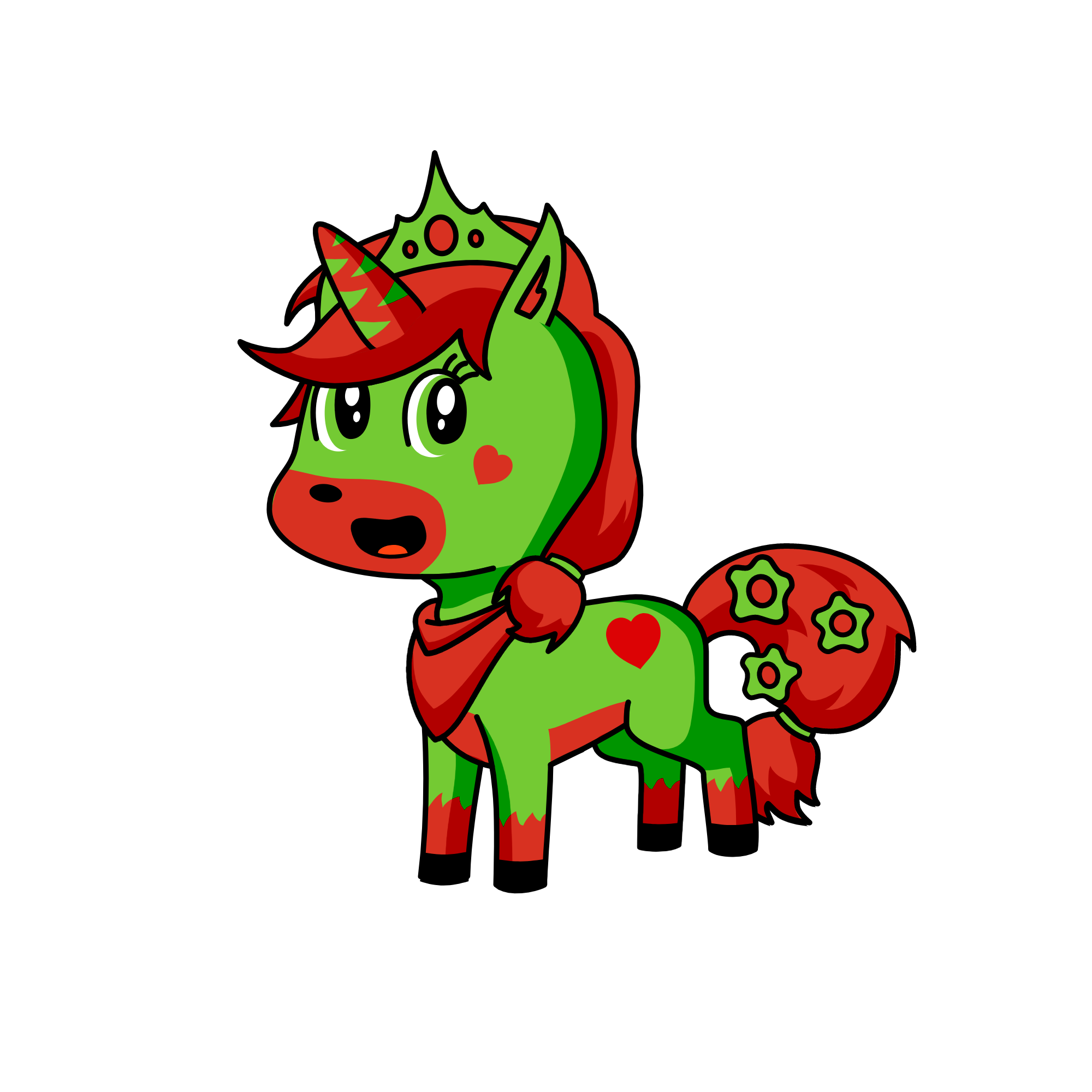 Cowgirl, the unicorn
