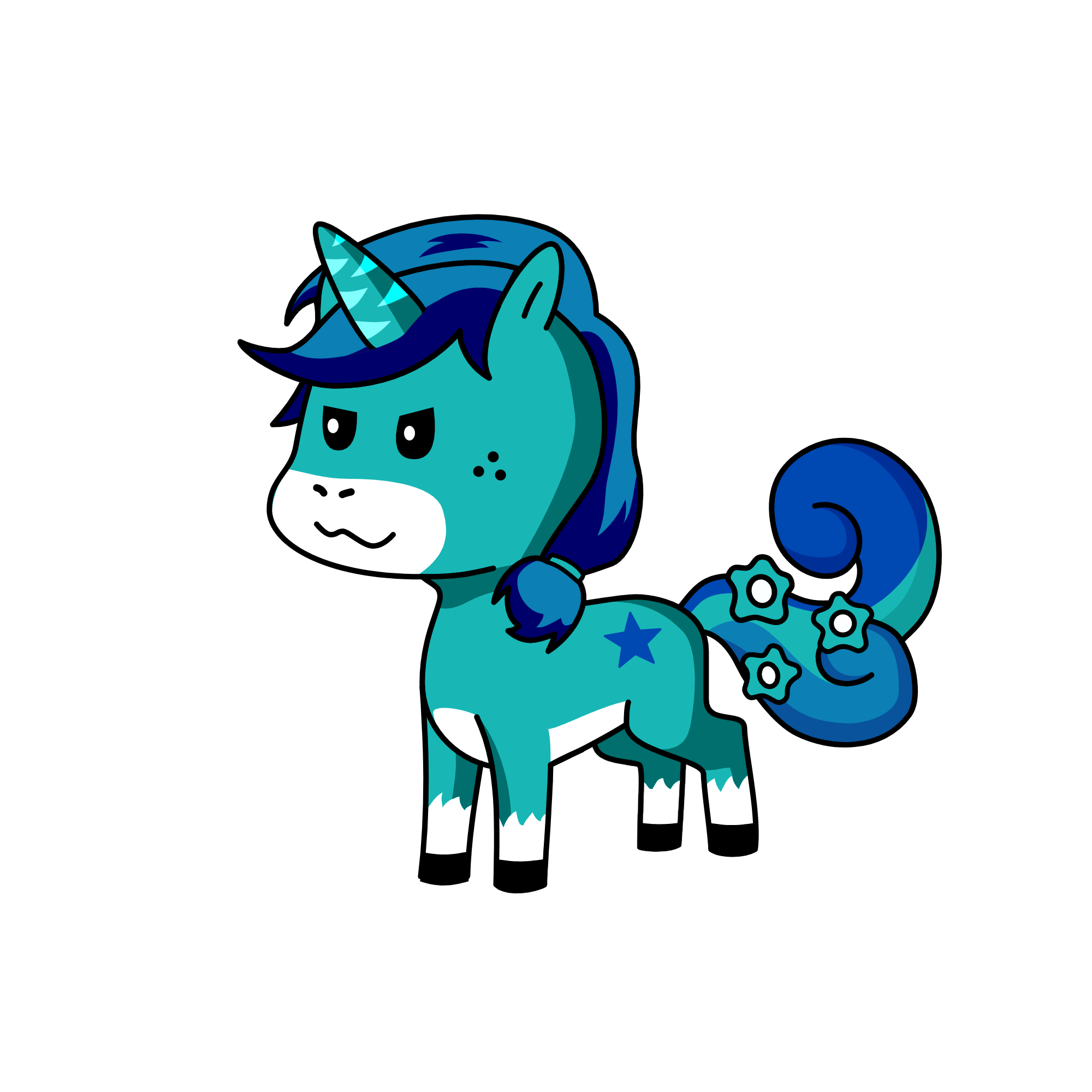 blue bear berrry, the unicorn