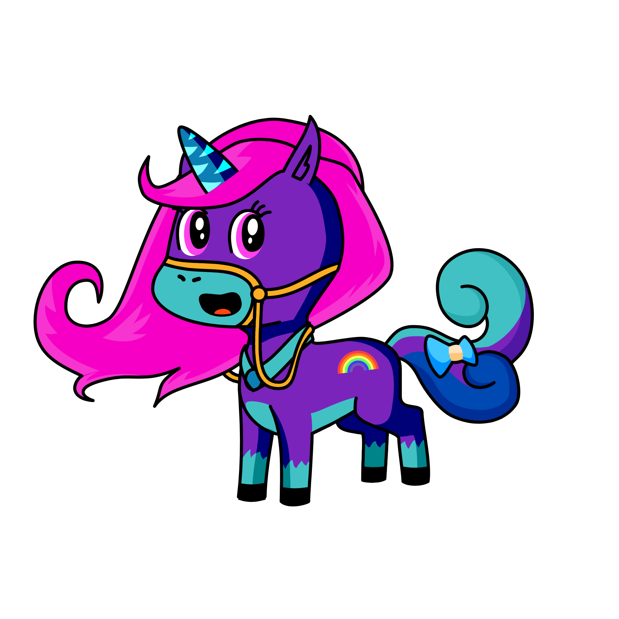 Rainbow, the unicorn