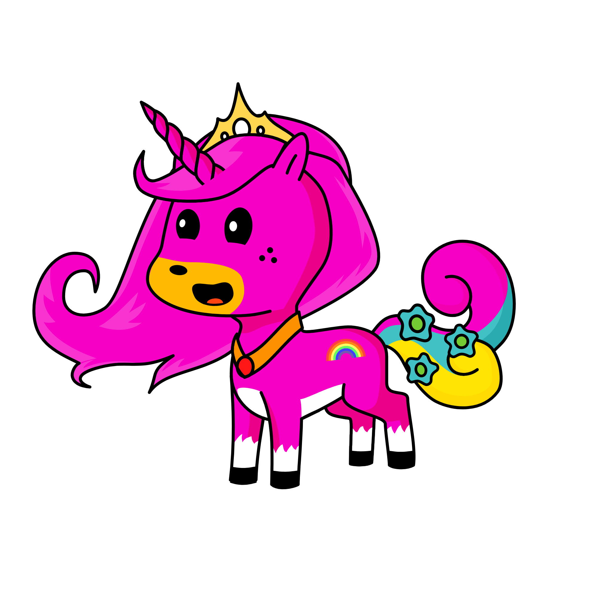 pink, the unicorn
