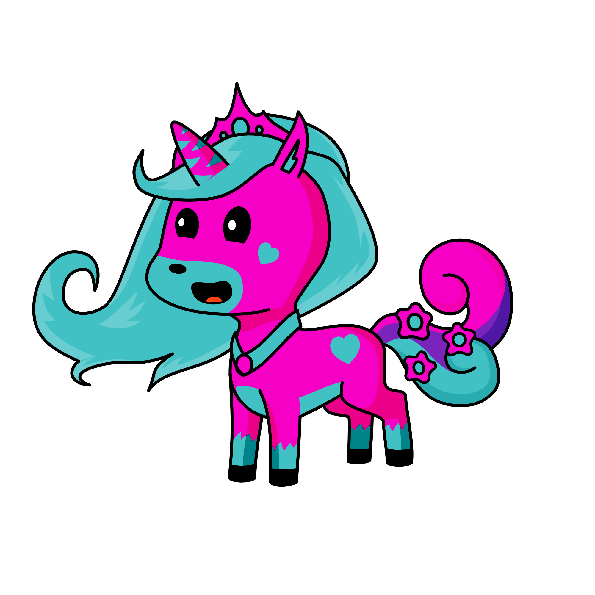 Pinky, the unicorn