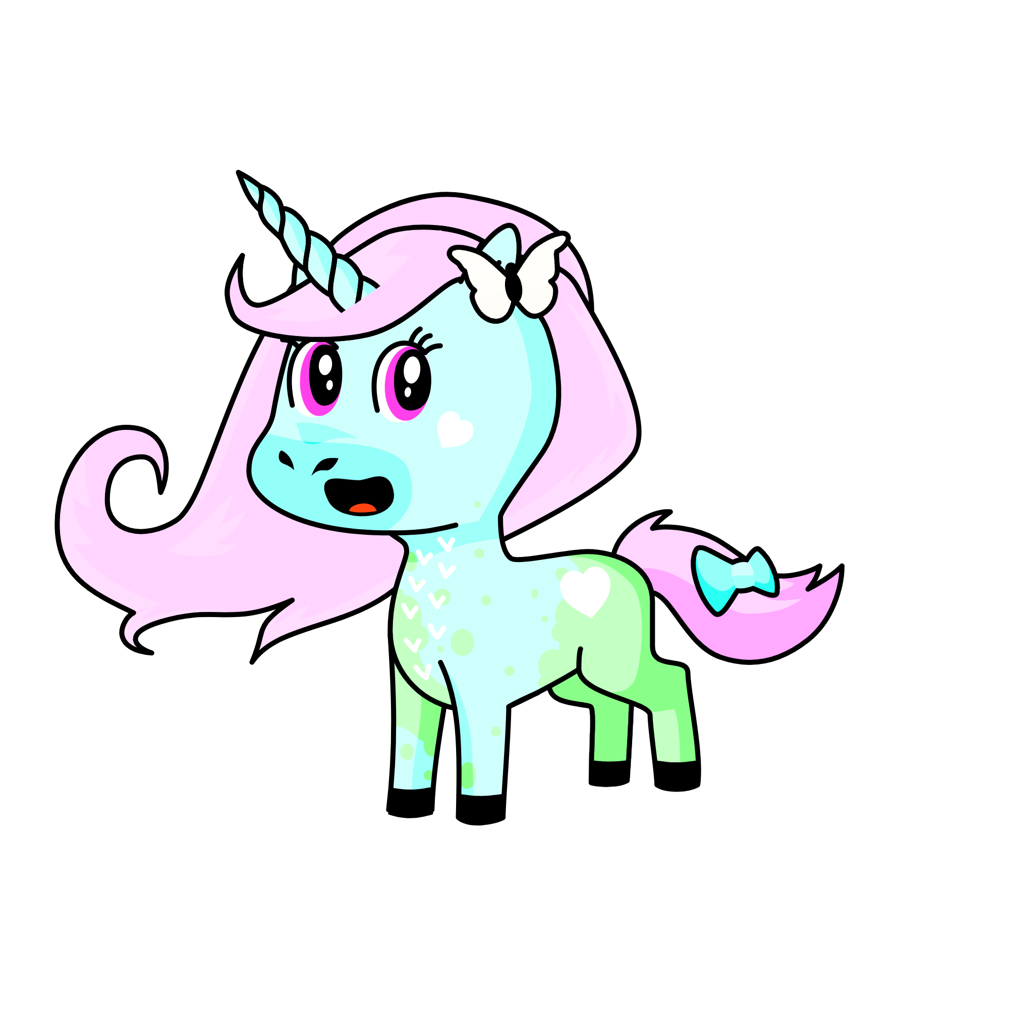 pastel, the unicorn