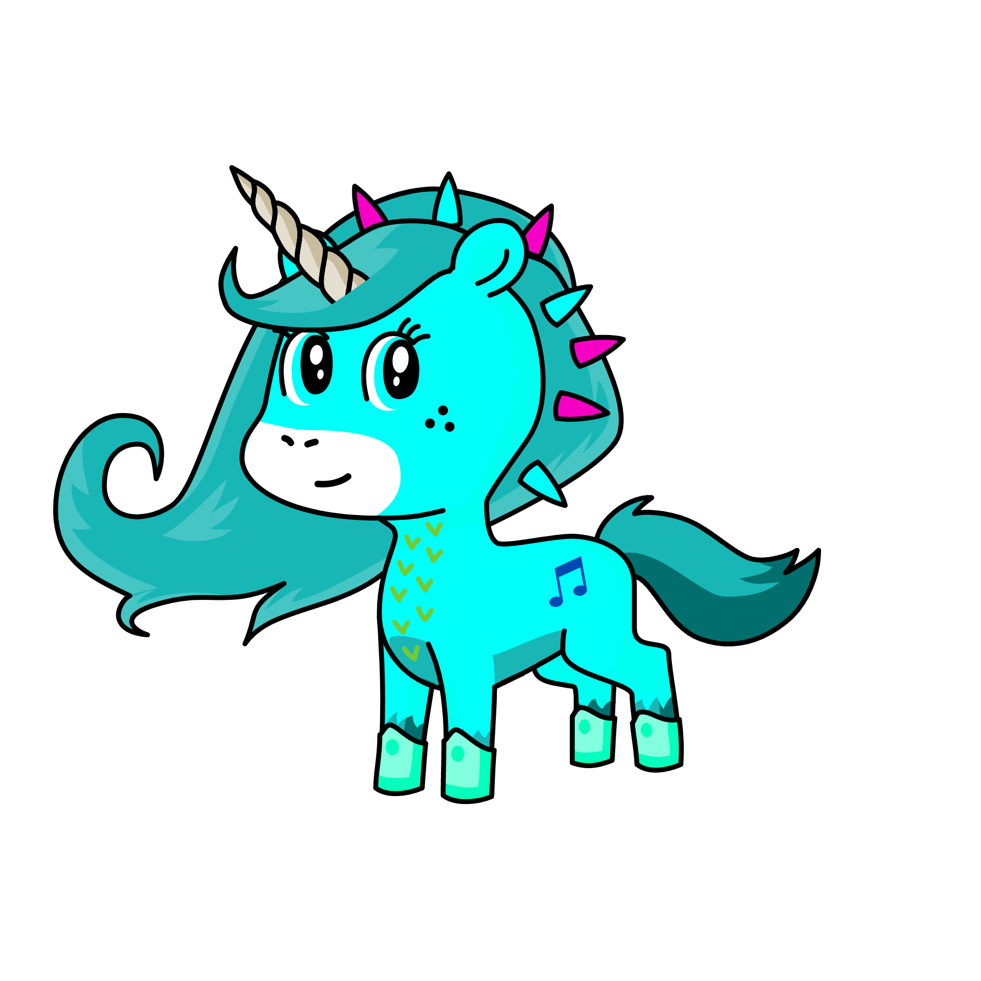 Glint!, the unicorn