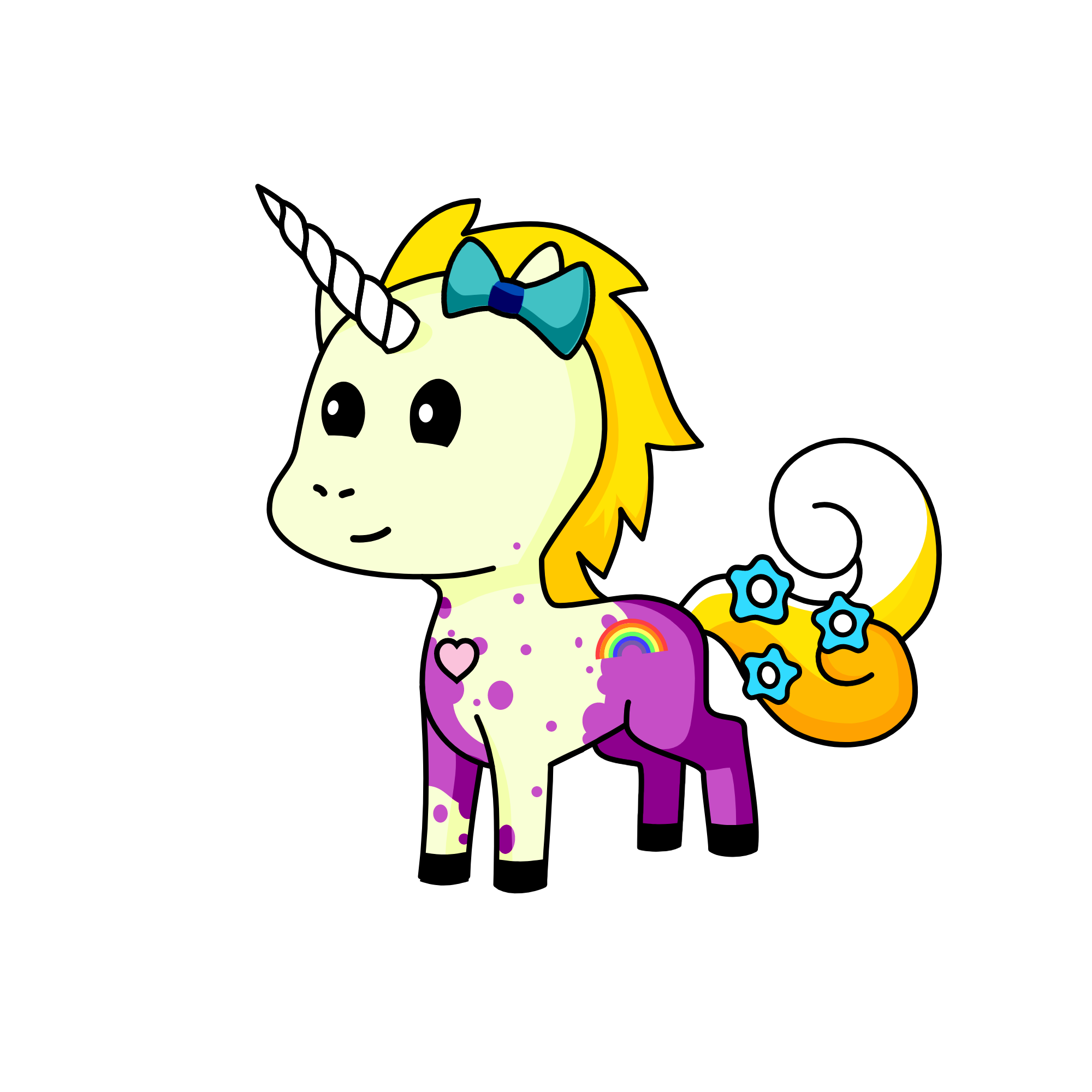Shinning Sparkle Rainbow, the unicorn