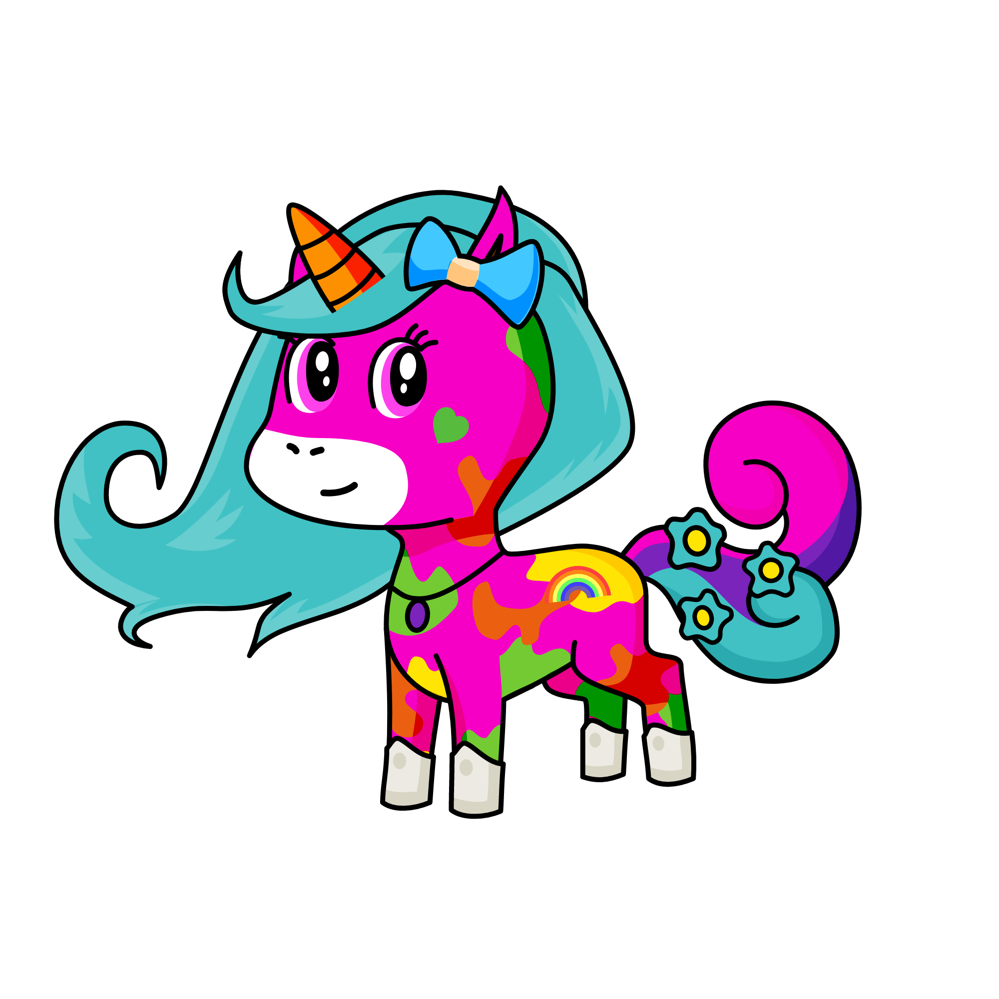cute, the unicorn